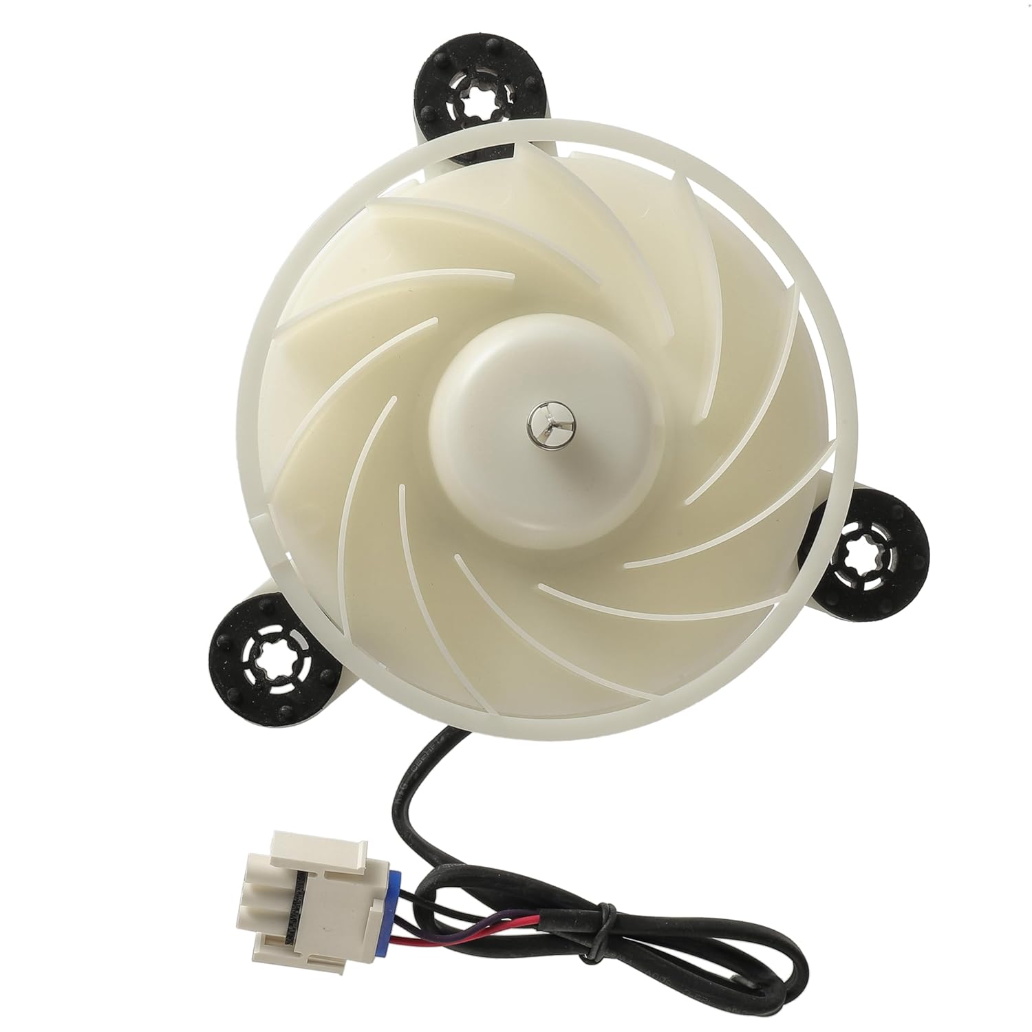 WR60X35365 Freezer Evaporator Fan Motor, Refrigerator Evaporator Fan Motor Fan DC12V Replaces WR60X27189 for Refrigerator Freezer Fan Motor Replacement Part Replaces