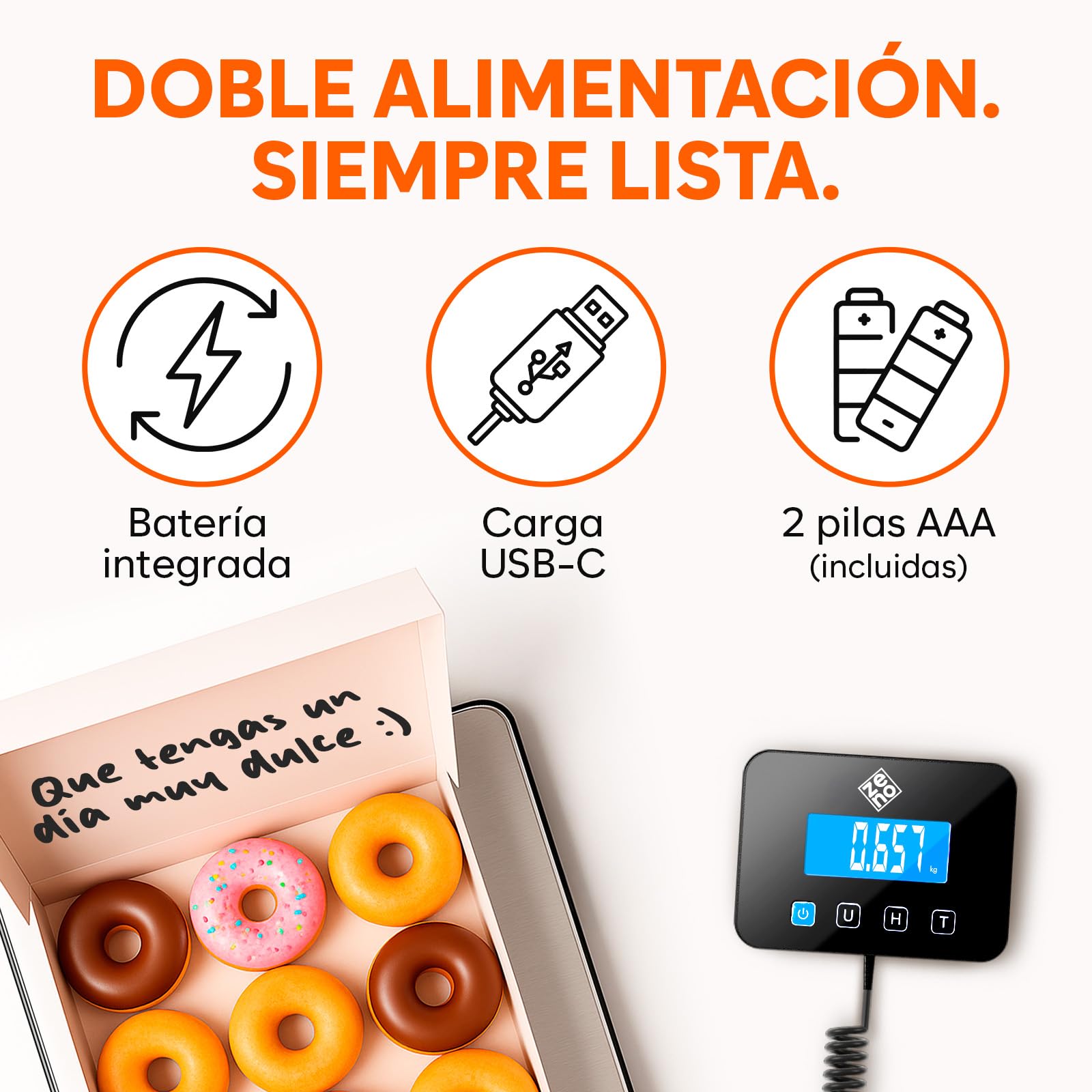 Bascula Industrial - 200 kg/10 g - Bascula Comercial de Alta precisión con Función de Retención/Tara - Perfecta para Paquetes, Equipaje, Uso Profesional - Batería y cable incluidos - Plata