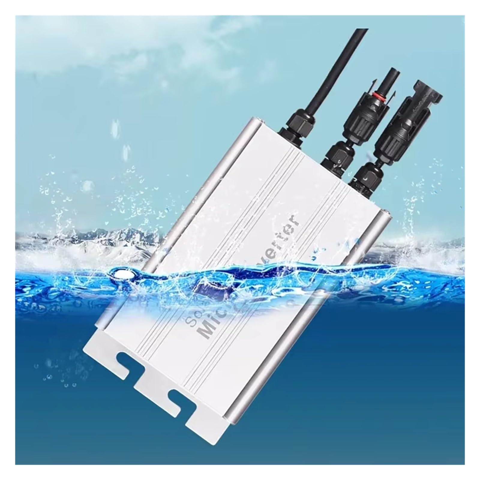 Inversor Microinversor con Sensor Limitador Sistemas Fotovoltaicos Conectados A La Red 500W 600W 700W CC 26V-46V Entrada Solar CA 110V-220V Automático Transformador de Voltaje(600W)