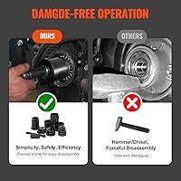 Vista 4 de VEVOR Wheel Bearing Press Kit, 23 pcs FWD Bearing Puller Tools, for Front Wheel Drive Bearing Removal and Installation, Wheel Bearing Tool with