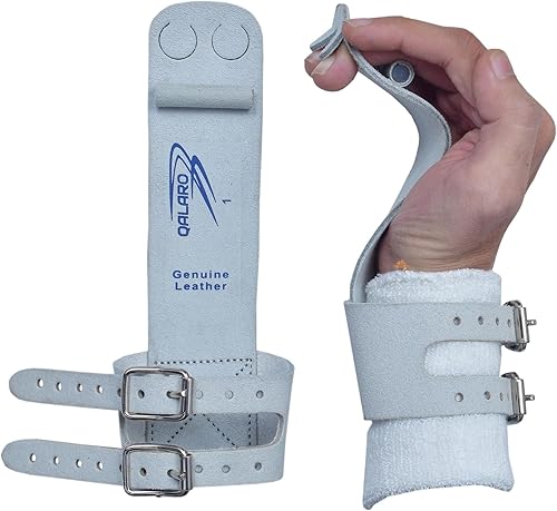 Miniatura 4 de QALARO Puños de doble hebilla para gimnasia para niñas, agarres de clavija, pulseras de 4 pulgadas, bolsa de agarre, puños de gimnasia para niñas,