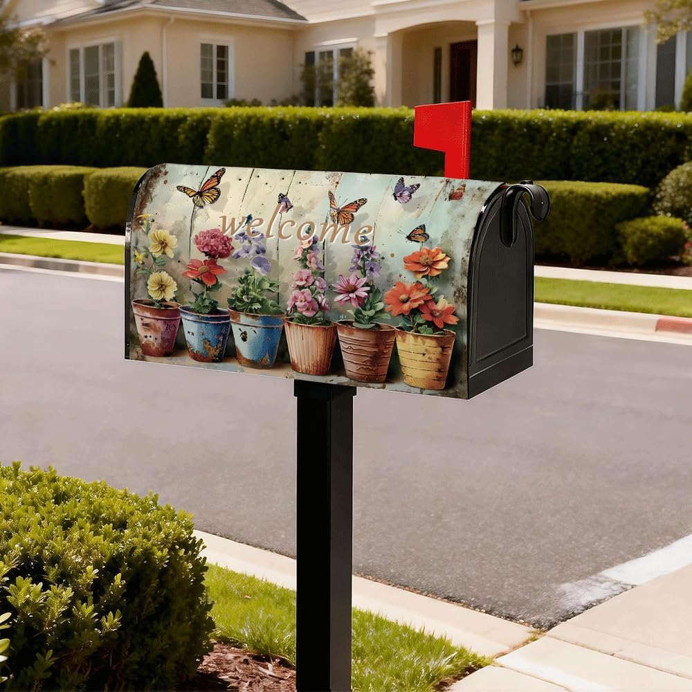 Magnetic Mailbox Covers Standard Size 21"x18" – Weatherproof Magnet for Outdoor Metal Mailbox, UV Resistant & Fade Resistant