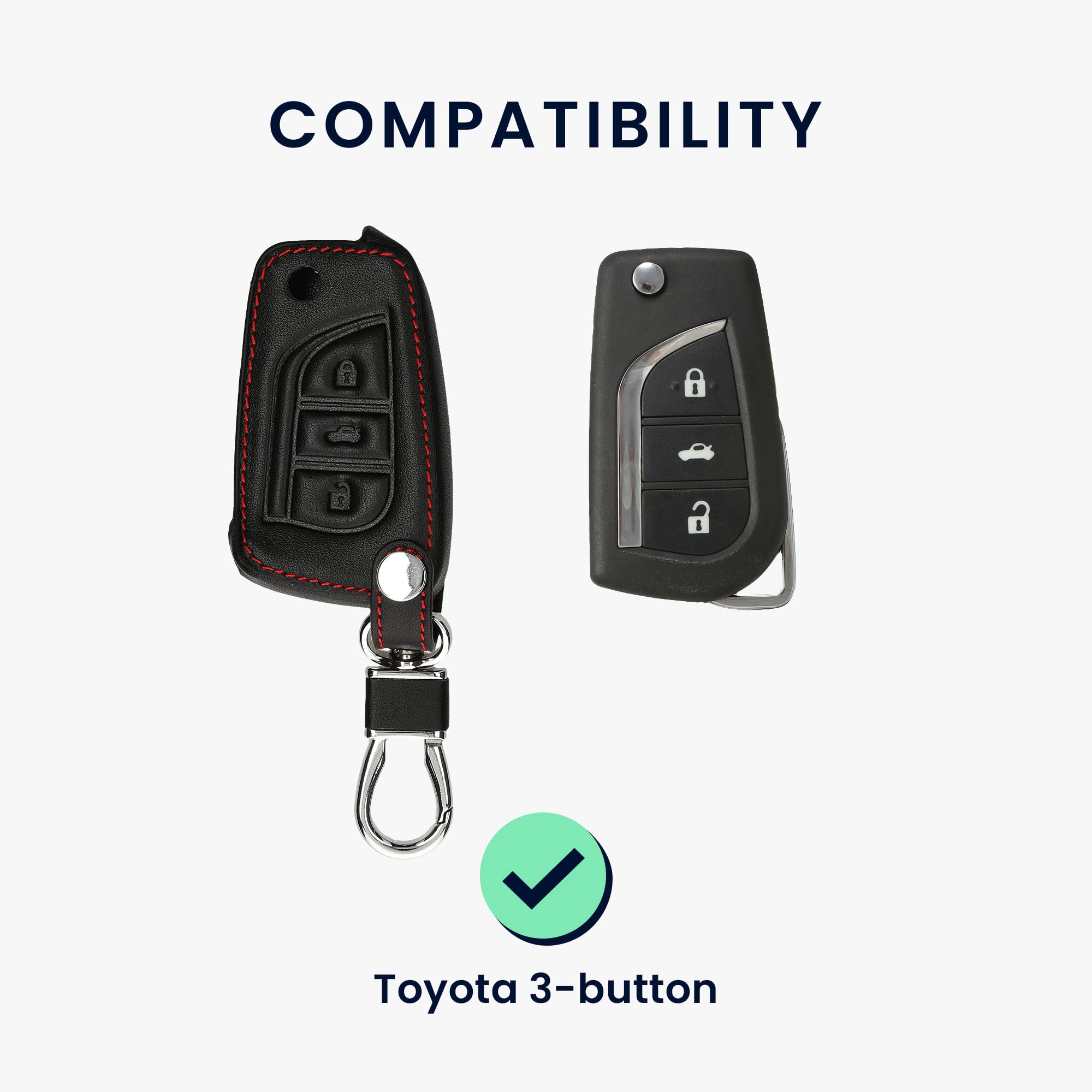 Amazon | kwmobile カーキー 保護カバー トヨタ 3ボタン (T2) カローラ 