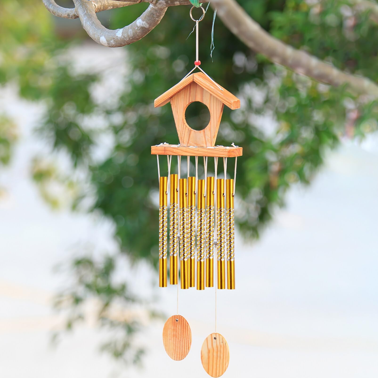 Wind Chime Tubes,50 PCS Hollow Windchimes Aluminum Tubes Wind Bells Empty Tubes Metal Windchime Kit for Home Garden Outdoor Hanging Decoration - Image 2