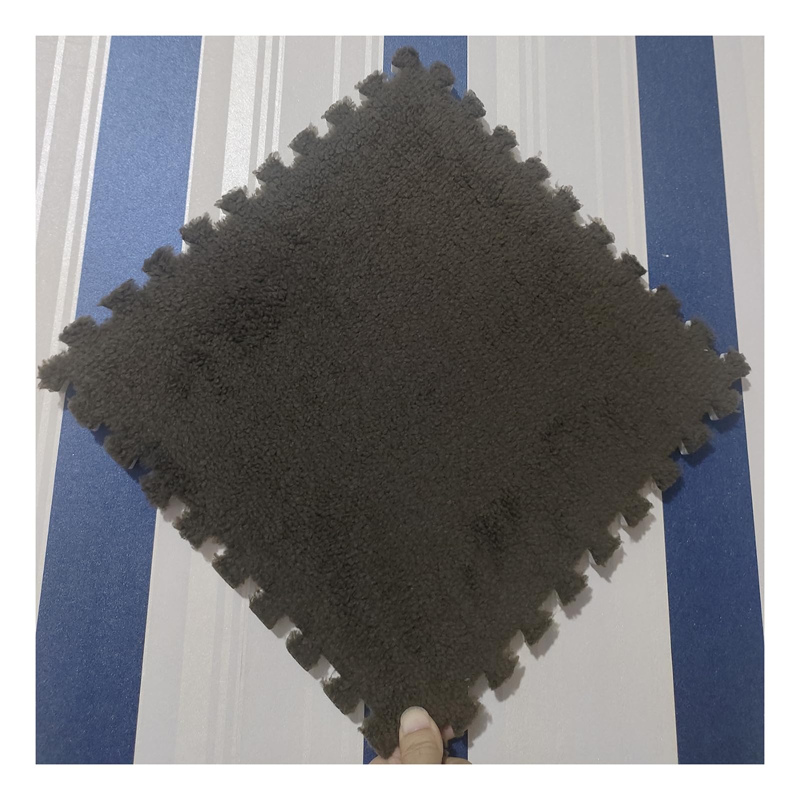 Pack of 10 Interlocking Foam Carpet Tiles Multicolor 12x12 Inches(Dark Coffee)