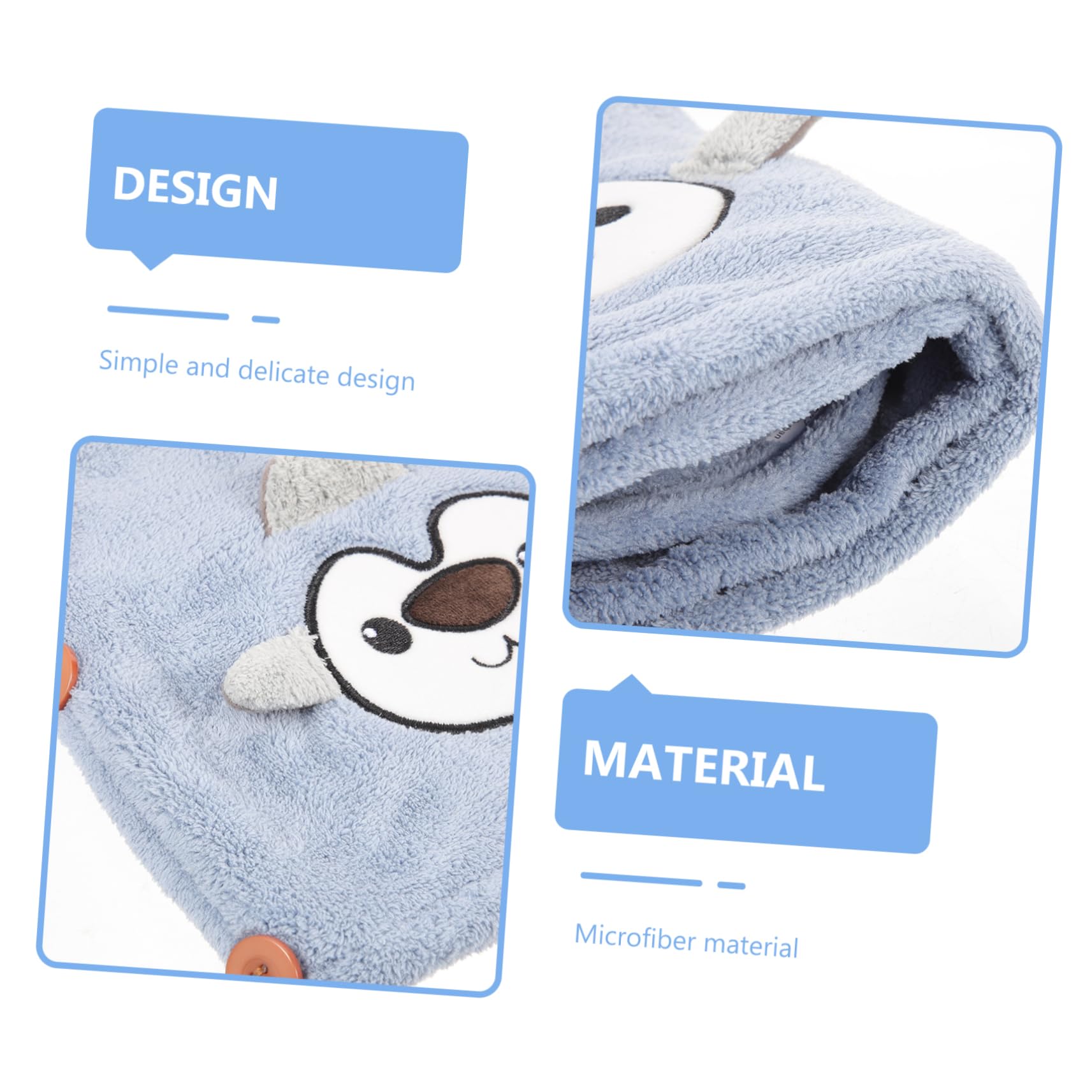 VALICLUD 4 Toallas para Secar El Cabello Gorros Absorbentes para El Cabello Gorros De Ducha para Bebés Y Mujeres Gorros De Ducha para Toallas De Fibra para Secar El Cabello