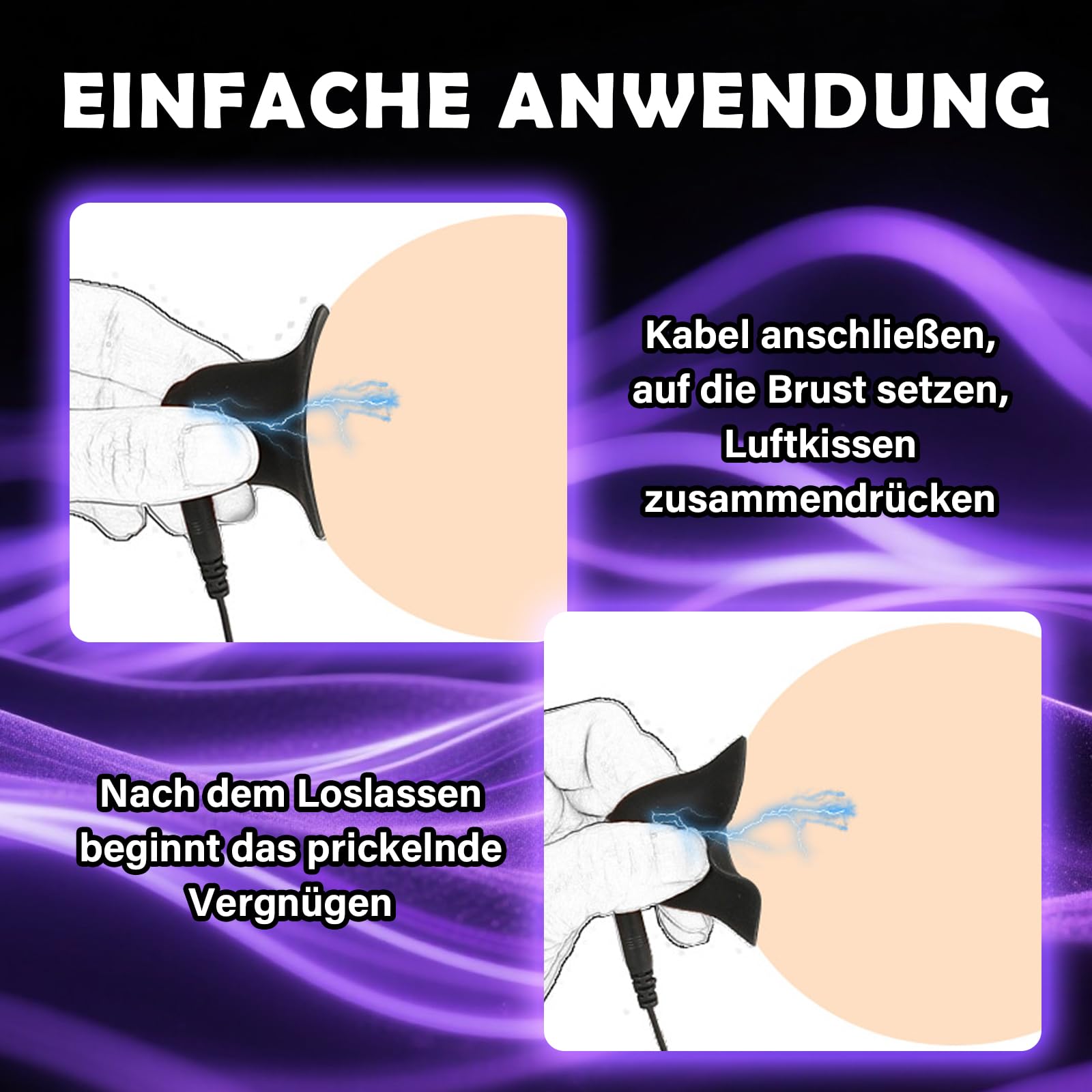 Ensemble de ventouses pour tétons Nippelsauger pompe à succion extra puissante les 8 modes 19 niveaux d’intensité télécommande appareil massage agrandissement des seins stimulateur SM femmes