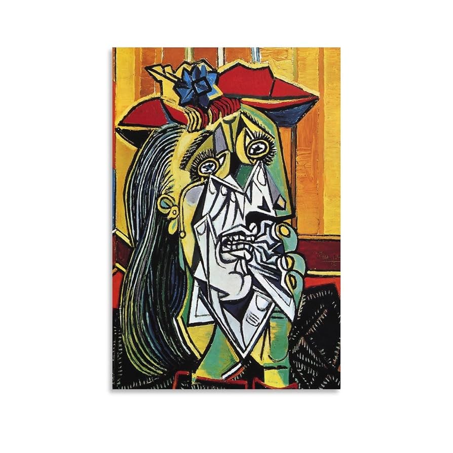 Amazon.co.jp: Pablo Picassoパブロ・ピカソ画家の作品（泣く女