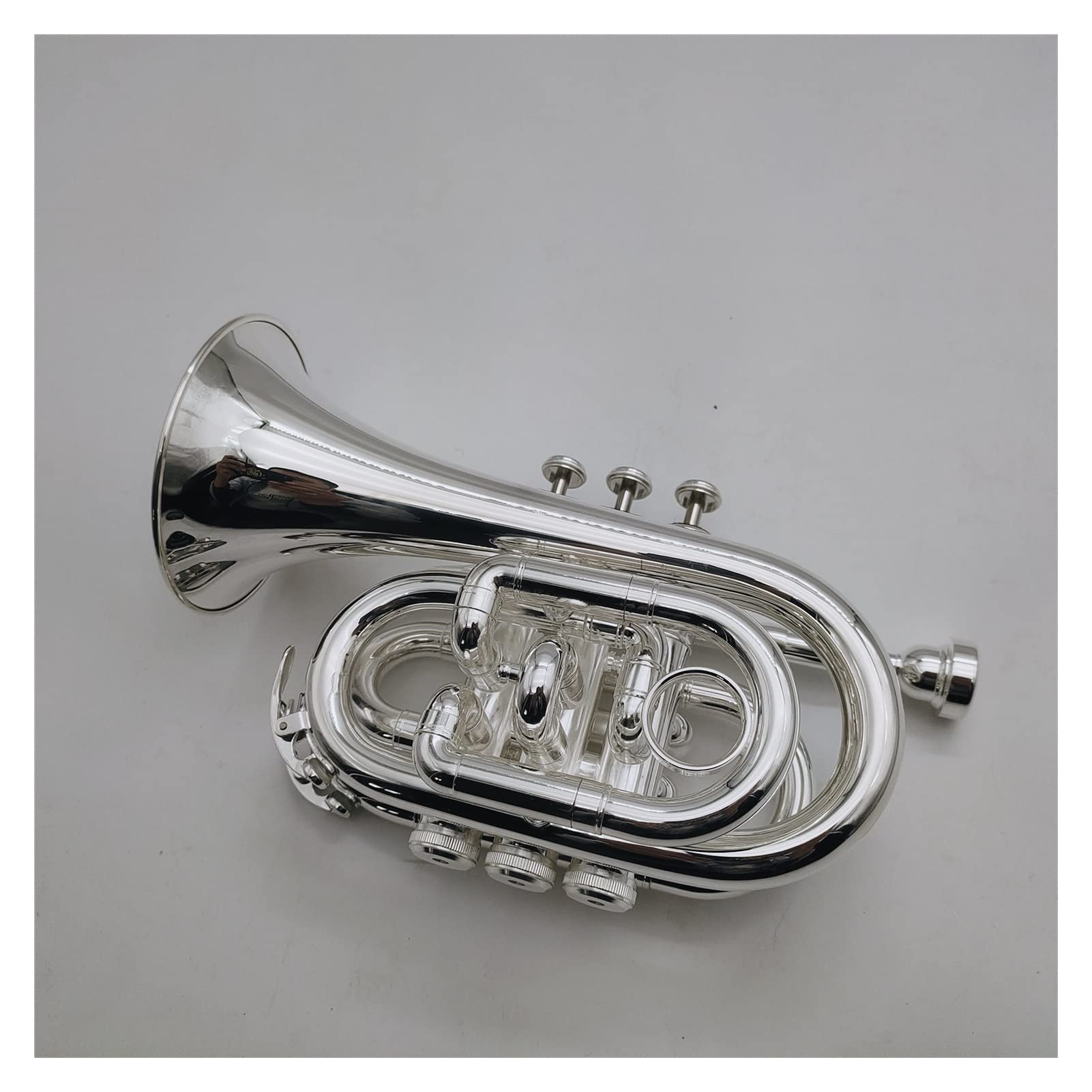 yu　シルバー トランペット ケース付き Amazon.co.jp: 真ちゅう製プロフェッショナルBbポケットトランペット