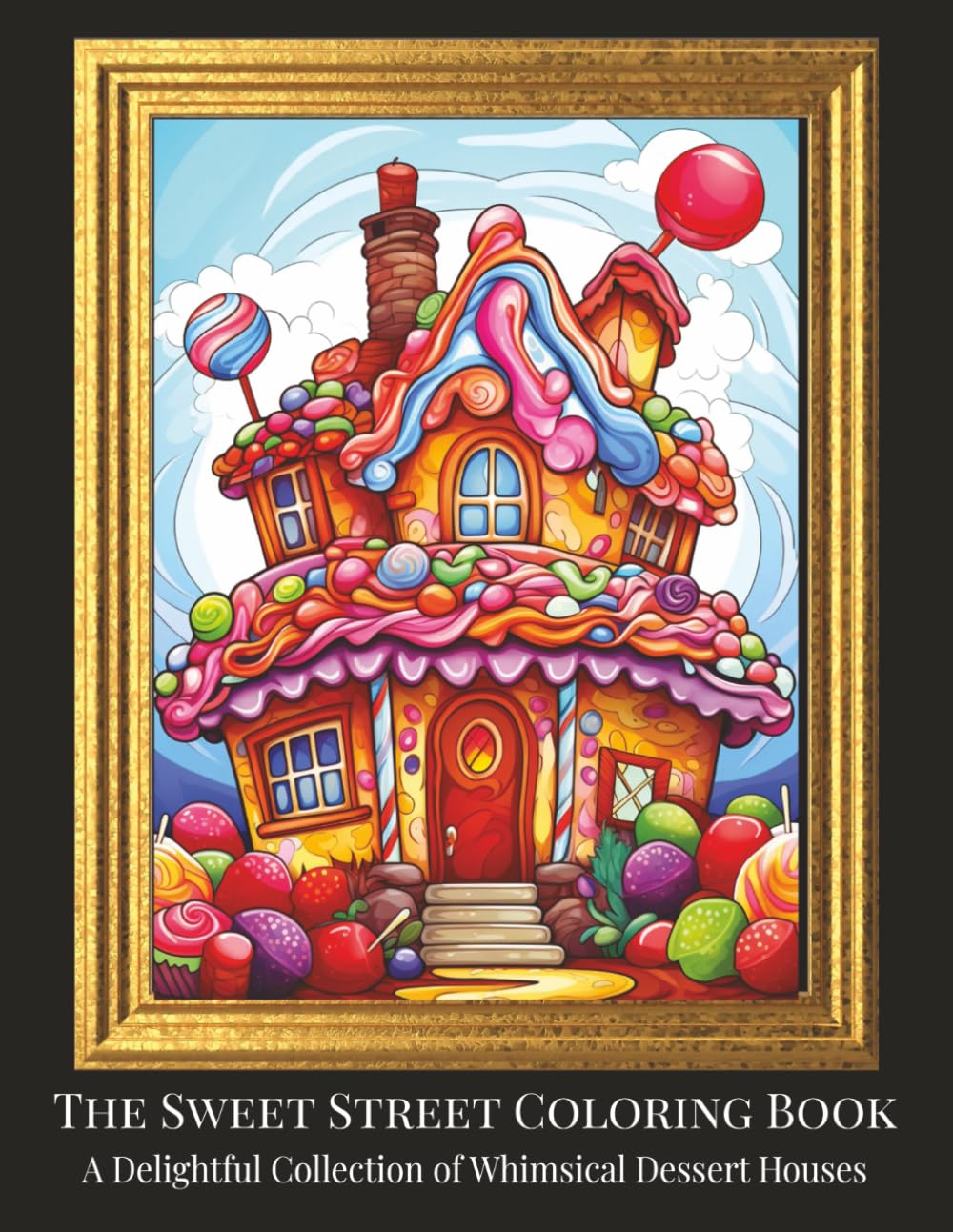 The Sweet Street Coloring Book: A Delightful Collection of Whimsical Dessert Houses (Sweet Street Coloring Series)