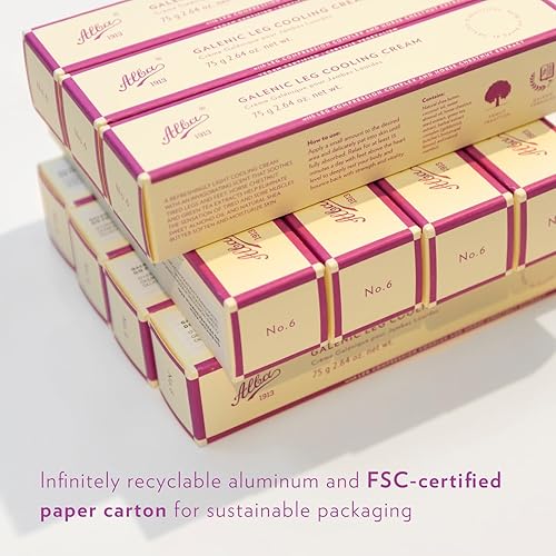 Miniatura 6 de Alba Crema refrescante vegana 1913 para piernas - Alivio refrescante para piernas cansadas y pesadas, reduce la fatiga y la pesadez, estimula la