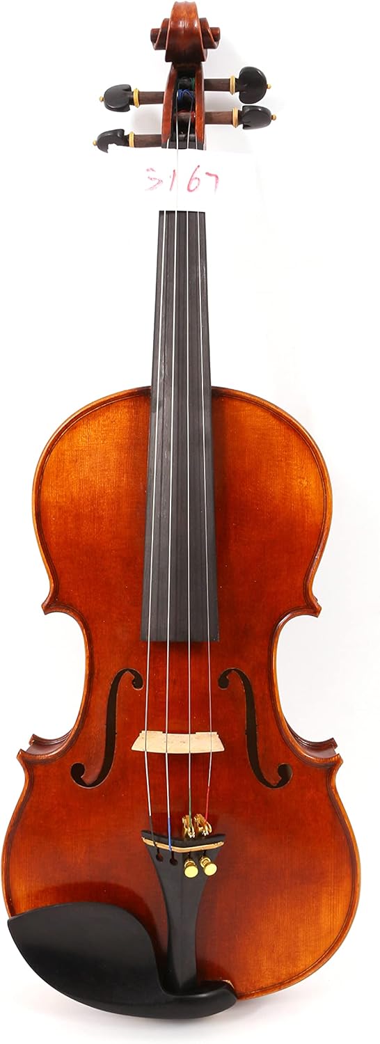 Yinfente Master 4/4 Violin Stradivari Model Nice Sound Free Violin Case Bow One piece flame maple Ebony Violin Parts