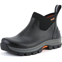 Excursion Mens Rubber Rain Boots Short Waterproof Mud Boots | Short Garden Boots for Men Insulated Mud Boots for Farming Fishing with Traction Hiking Lugs