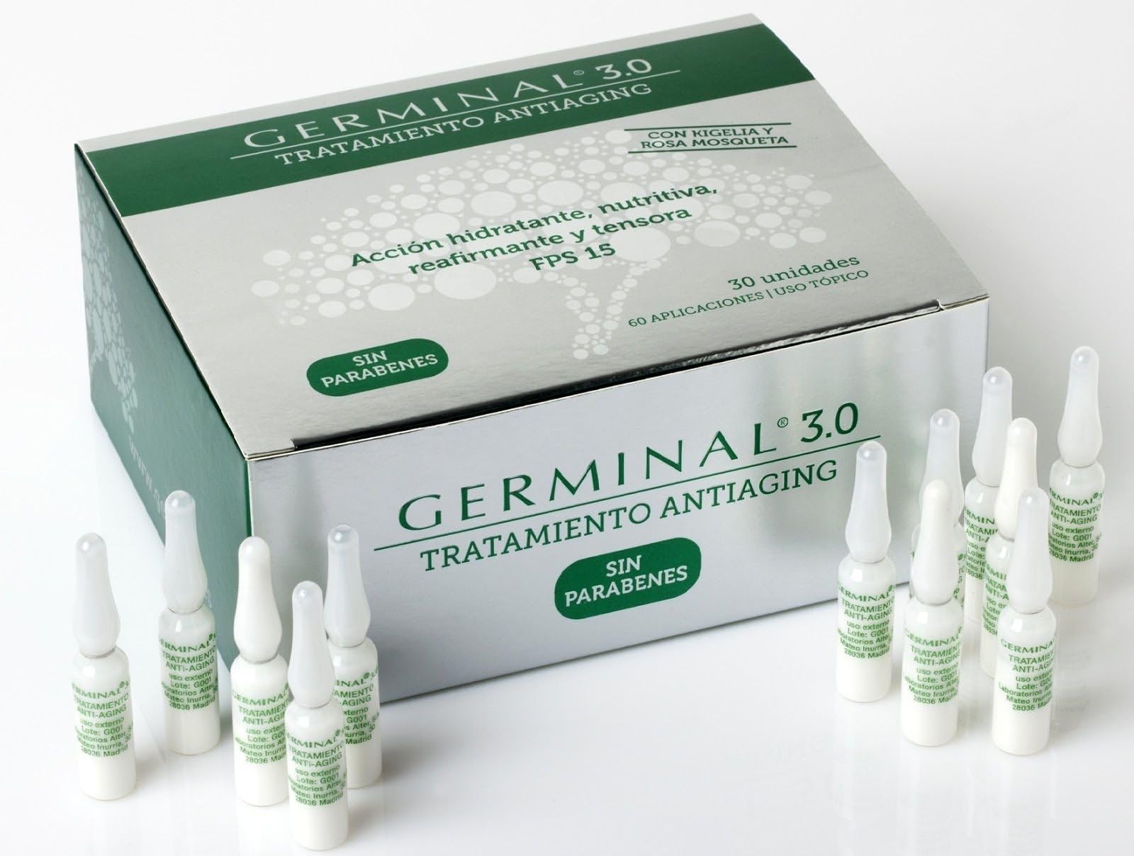 Germinal 3.0 Antiaging Treatment 1,5ml X 30 Ampoules for Everyone Shipping Fast