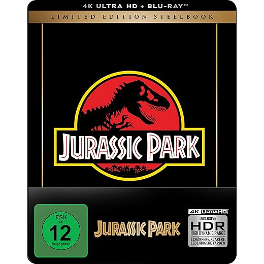 Jurassic Park (Steelbook, 4K-UHD+Blu-ray)