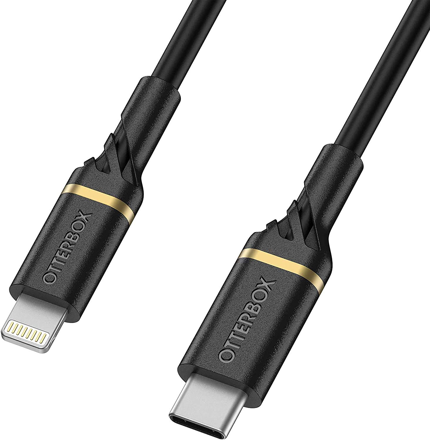 OtterBox cavo USB-C a Lightning, di ricarica Fast Charging ultra resistente per iPhone e iPad, certificato MFi, ultra robusto, testato per pieghe e flessibilità, 1M, Nero