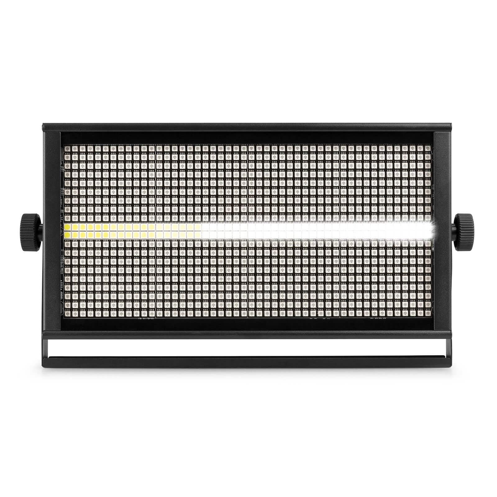 BeamZ BS960 - Stroboscopio LED SMD RGBW - Combo Strobe e illuminazione d'atmosfera, Blinder, Wash, 16 segmenti controllabili, DMX, modalità Auto, alimentazione Daisy Chain, ideale per spettacoli e
