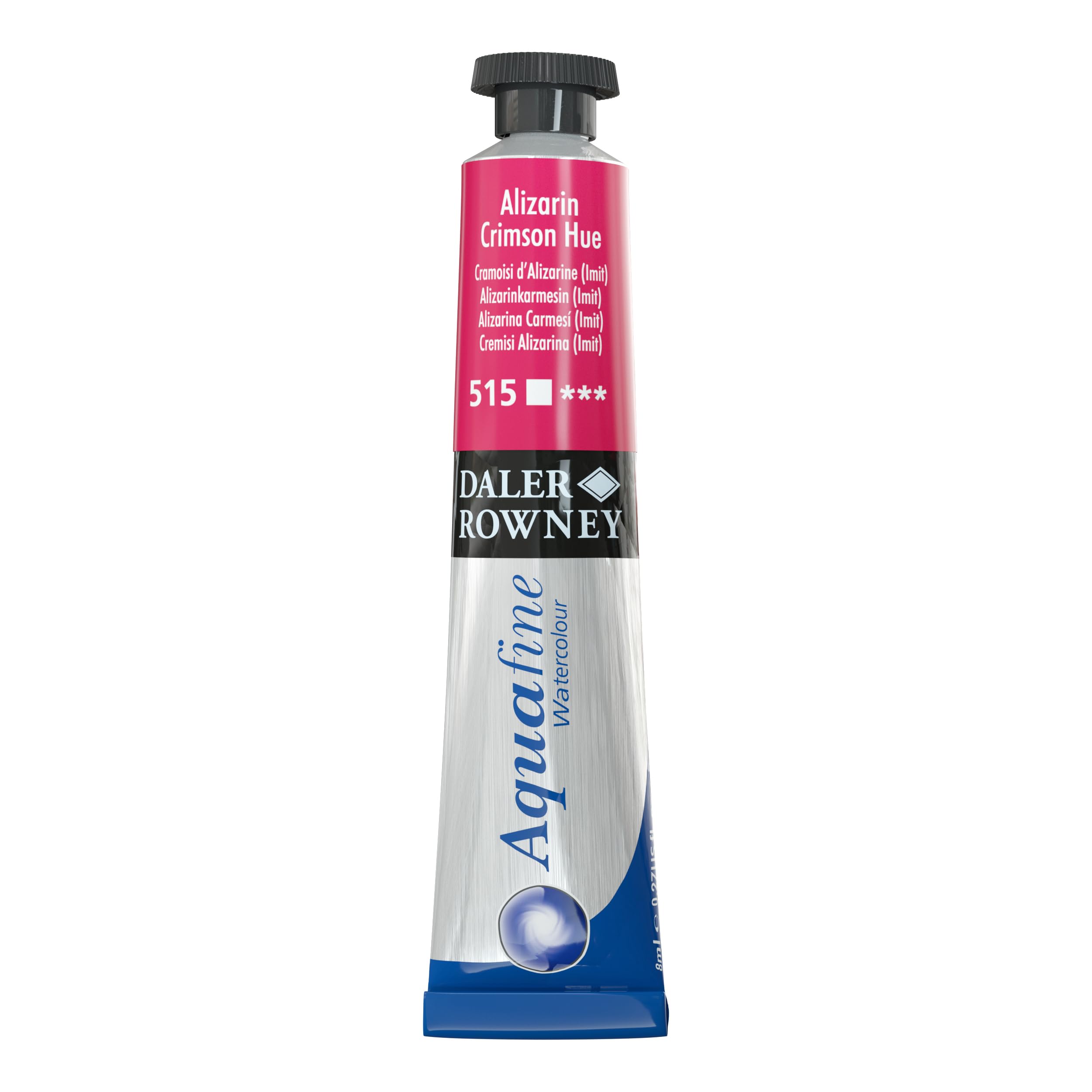 Daler-Rowney Aquafine Watercolour Paint, Aluminium Tube, 0.27oz - 8 ml, Alizarin Crimson Hue