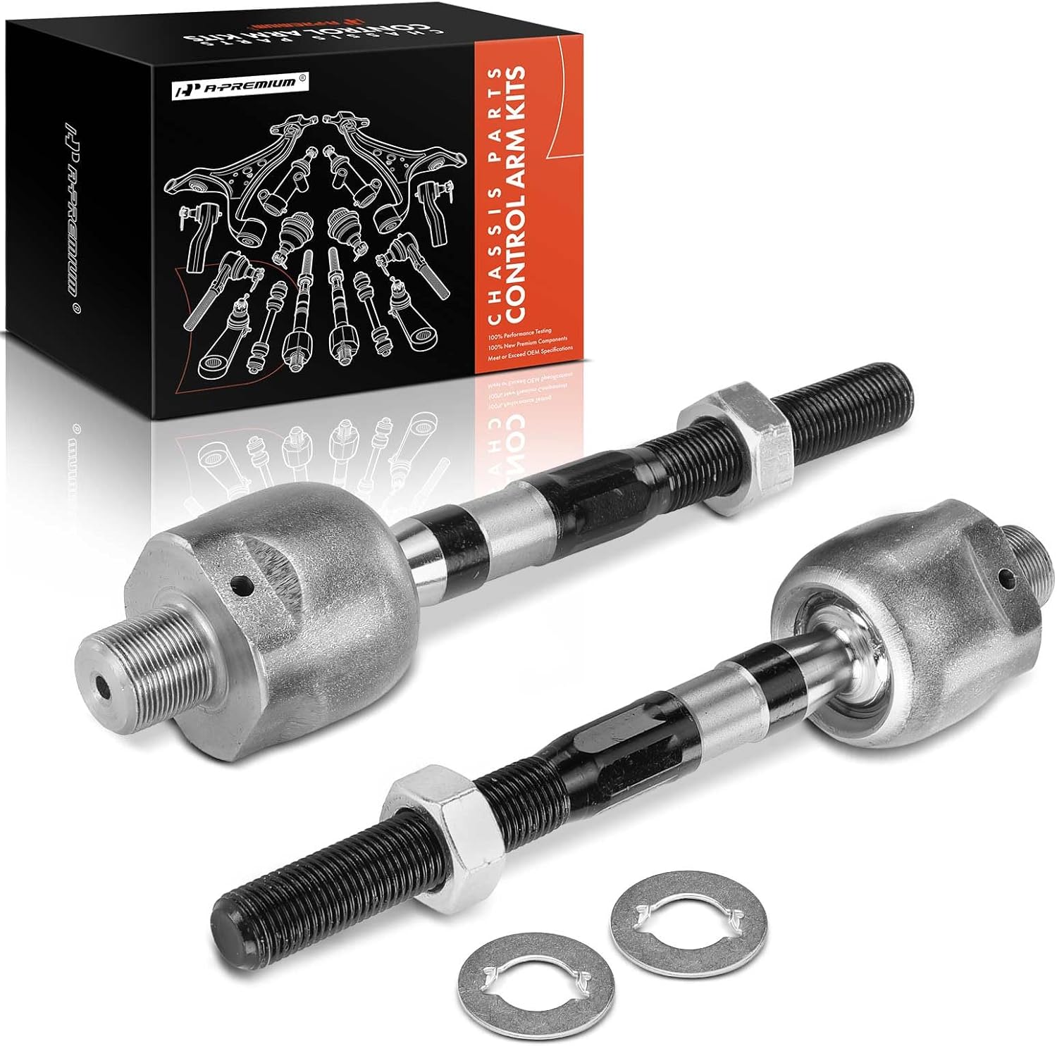A-Premium 2 x Front Inner Tie Rod Ends, Compatible with Nissan 370Z 2009-2020 & Infiniti G37 2008-2010