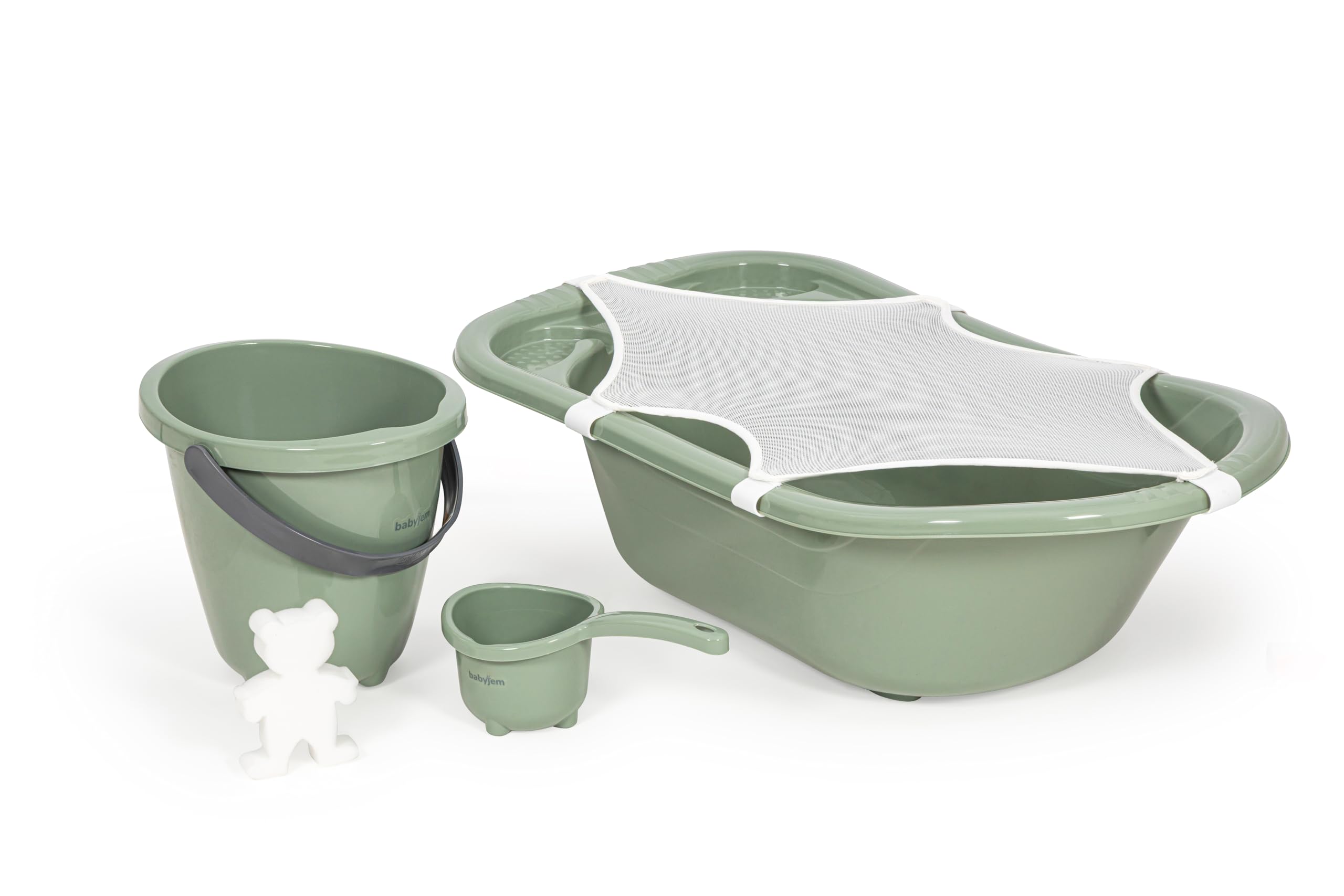 BABYJEM 439 Banyo Seti 5 Parça Soft Yeşil