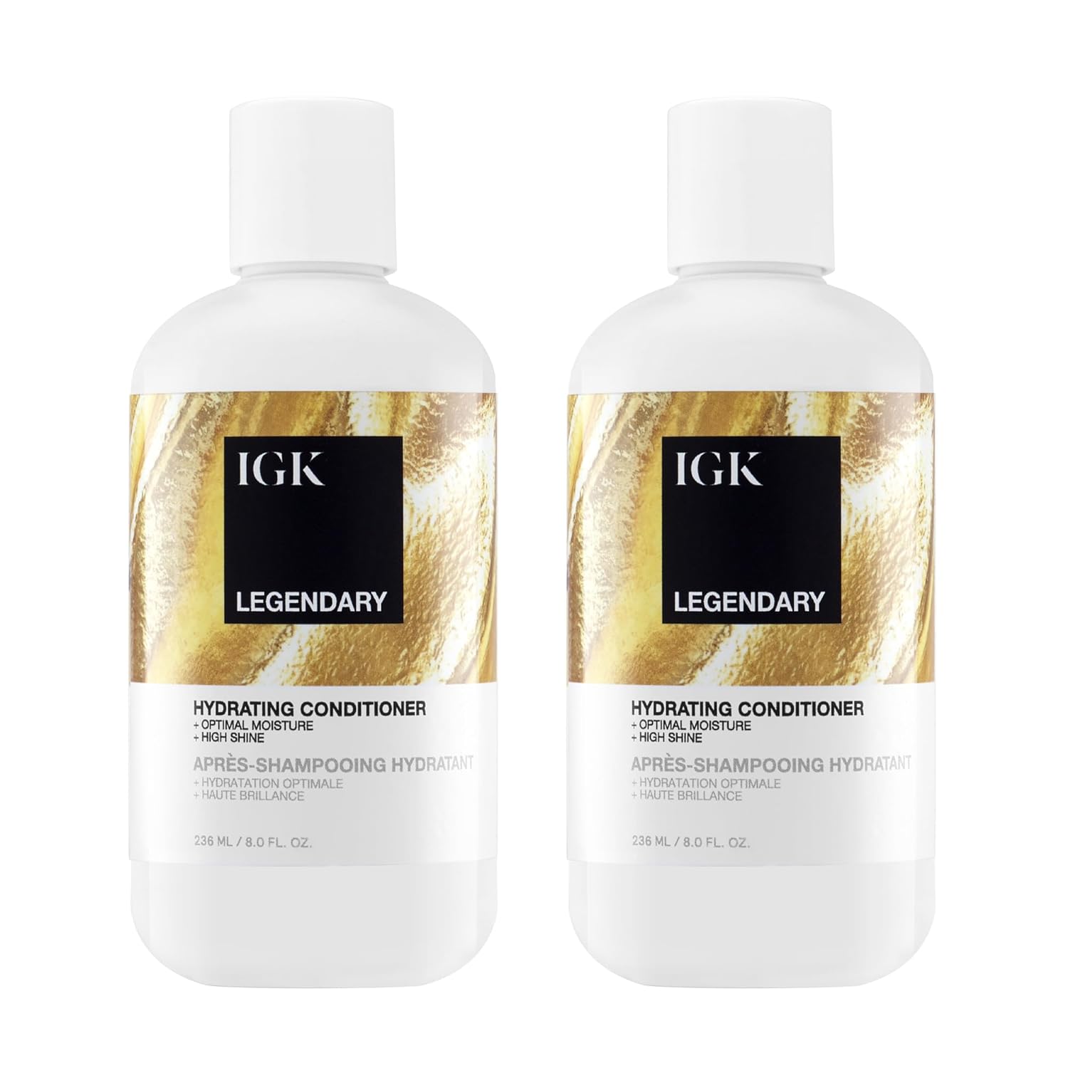IGK Legendary Conditioner 2-Pack – Strengthening Conditioner for Damaged, Weak, or Chemically Treated Hair