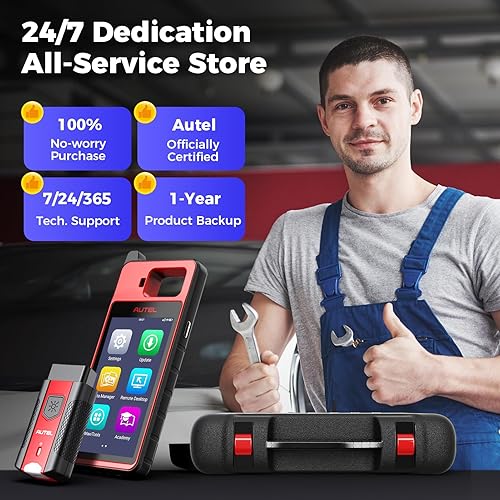 Vista 4 de Autel Escáner MaxiiM KM100E OBD2 Herramienta de diagnóstico, 2026 KM100 OBDII herramienta de escaneo con actualización gratuita de por vida