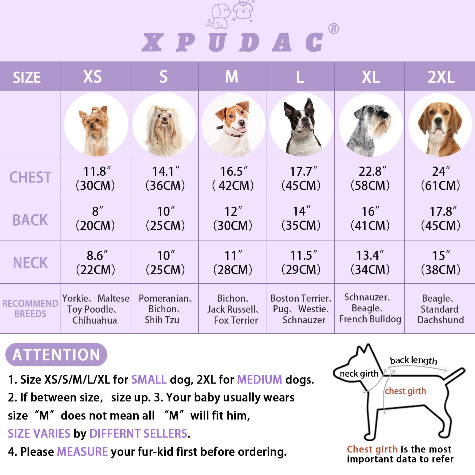 XPUDAC Hundepullover, leuchtet im Dunkeln, Fleece-Schlafanzug für kleine, mittelgroße Hunde, Mädchen, Jungen, Welpen, Kleidung für Halloween, Weihnachten, Winter (Größe S)