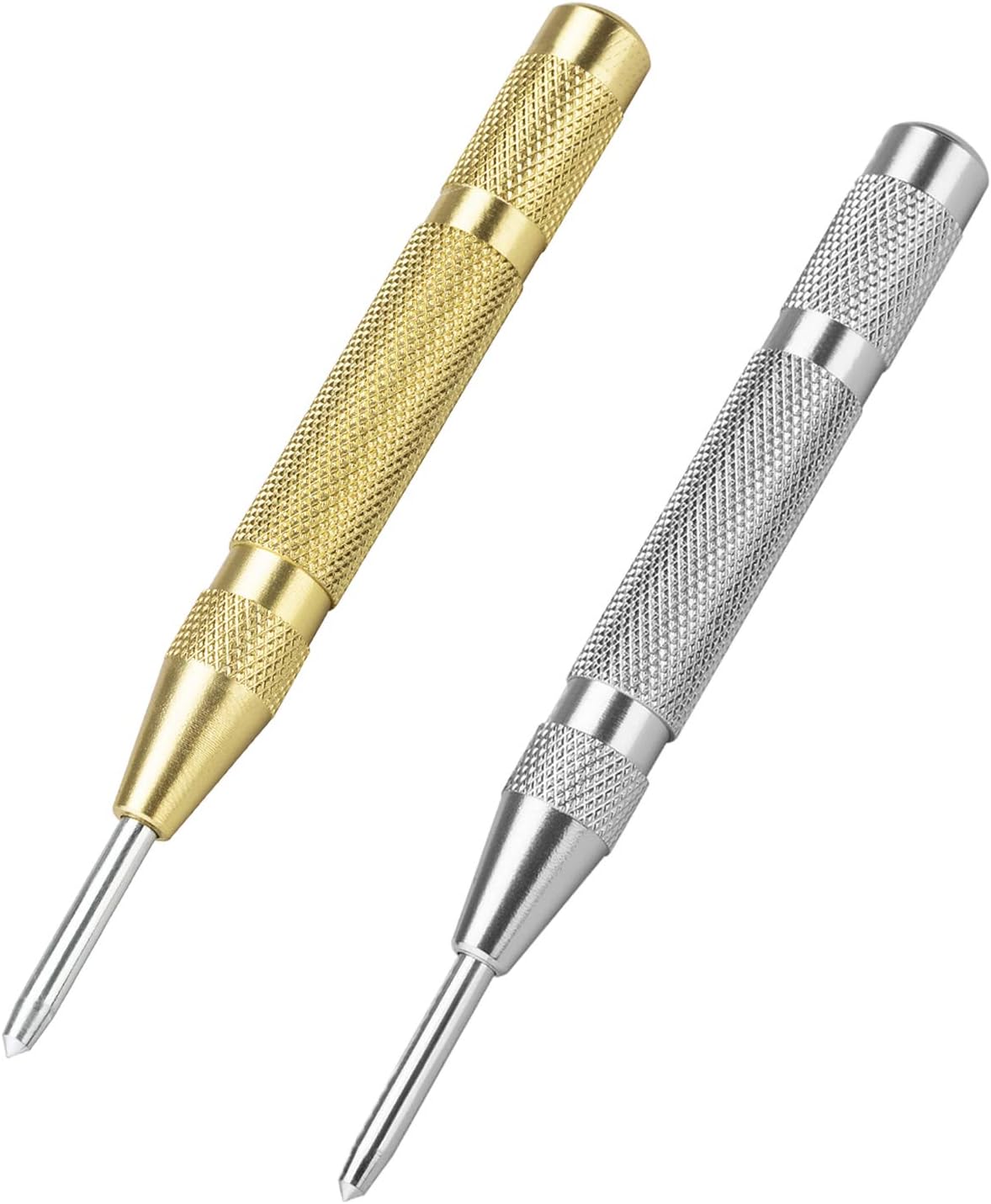 Automatic Spring Loaded Center Punch Tool, LYNDA 5 inch Adjustable Tension Punch Tool for Metal