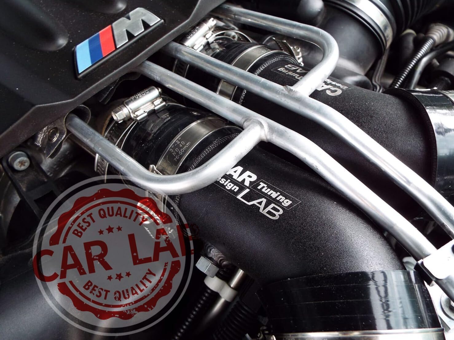 Turbo Intake Charge Pipe Cooling Kit for BMW F10 F11 F12 F13 M5 M6 – S63 Engine Air Intake Pipe Replacement (Aluminum)