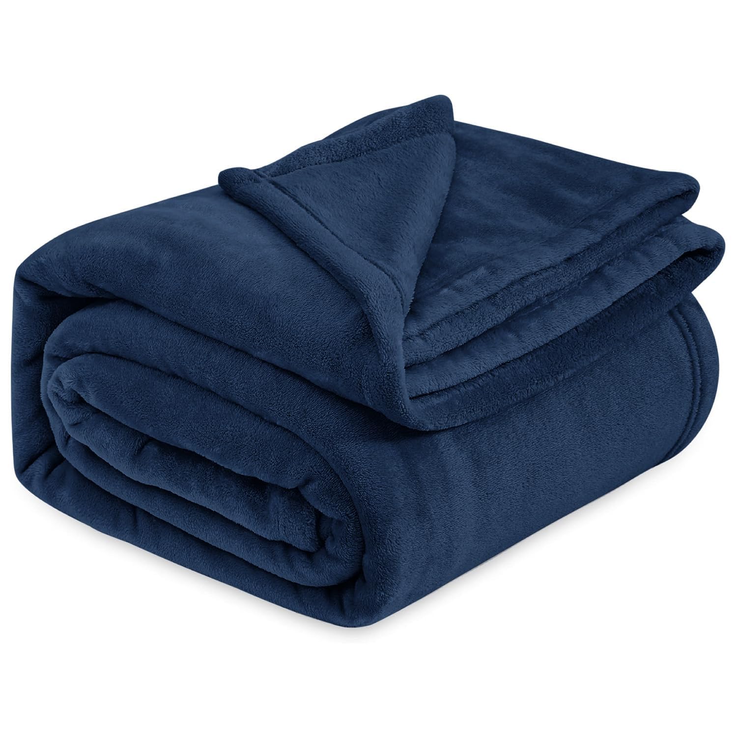 Cloth Fusion Flannel Plush 230 GSM AC Blanket Double Bed, Lightweight Thin Blanket for Summer Double Bed with Ultimate Comfort (86x88 inches, Navy)-picture-23