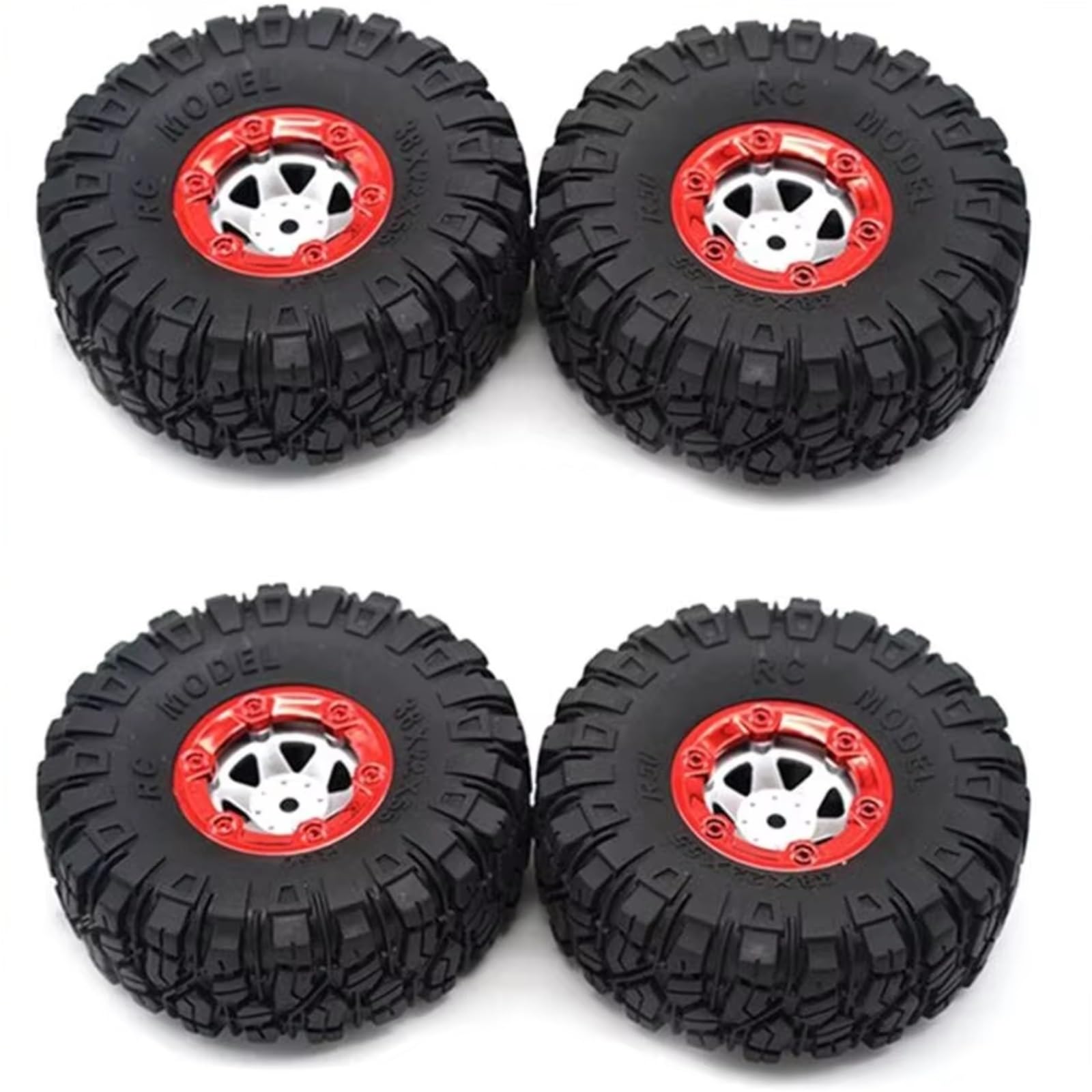Neumáticos Coche RC para Wltoys 12428 12423 FY01 FY02 FY03 1/12 Camión RC Crawler con Neumáticos De Goma De 100 Mm Ruedas Hexagonales Accesorios De Repuesto