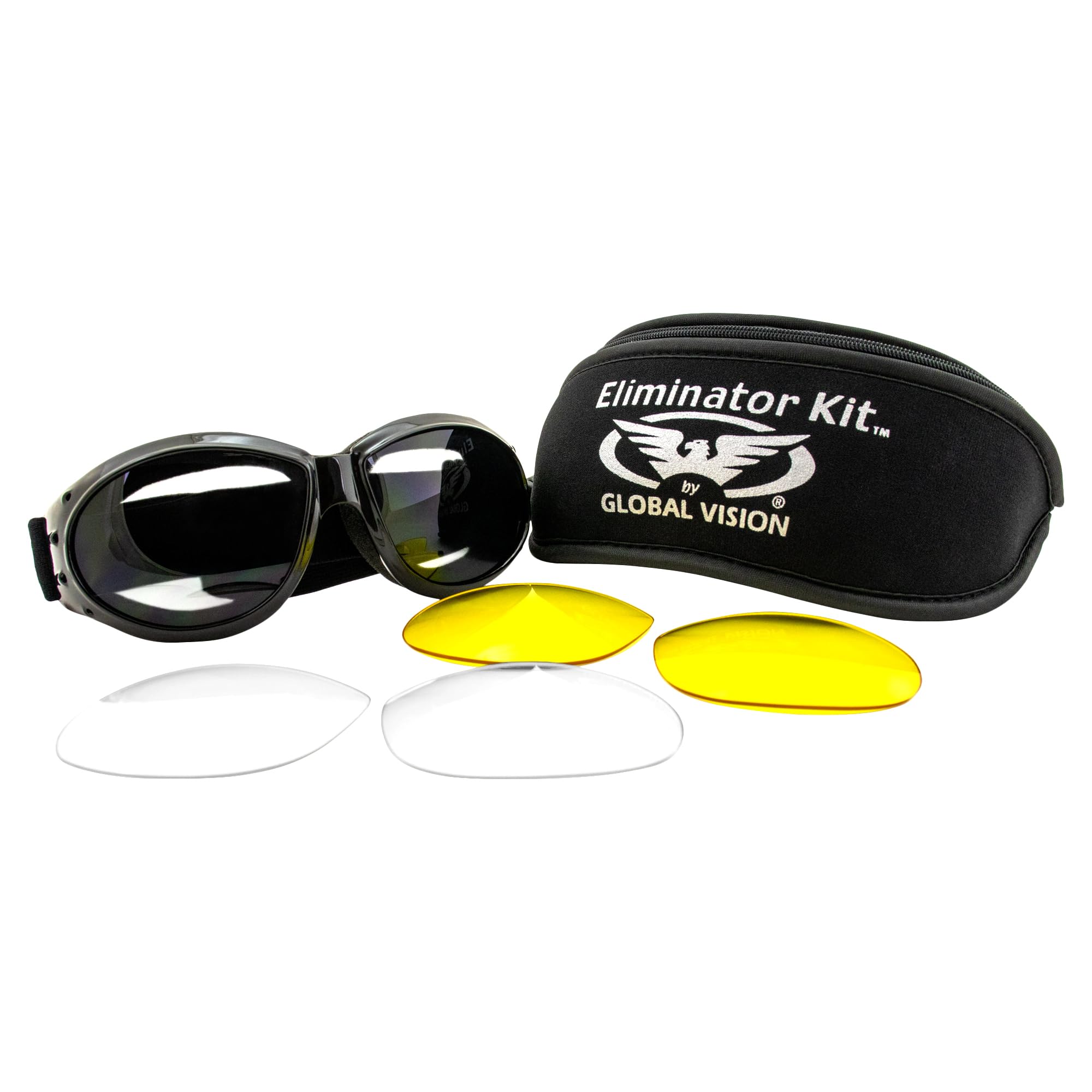 Eliminator Global Vision Kit #2 (3 Lenses - Smoke, Clear & Yellow Tint)