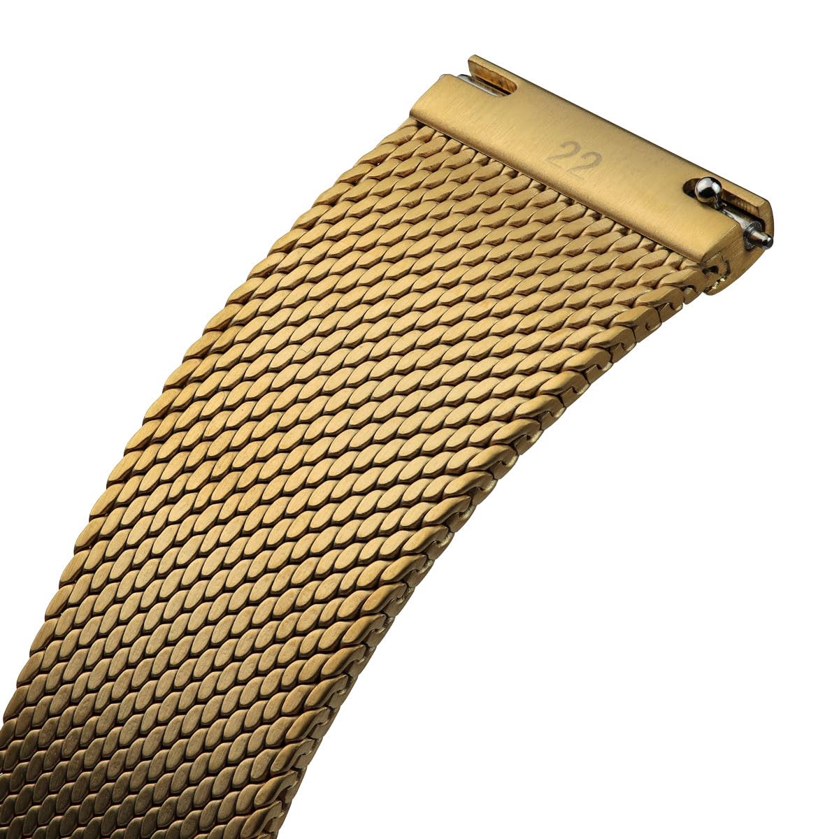 WatchGecko Calibre 1960 Bracelet de montre en maille d'acier ultra plat Inspiration vintage