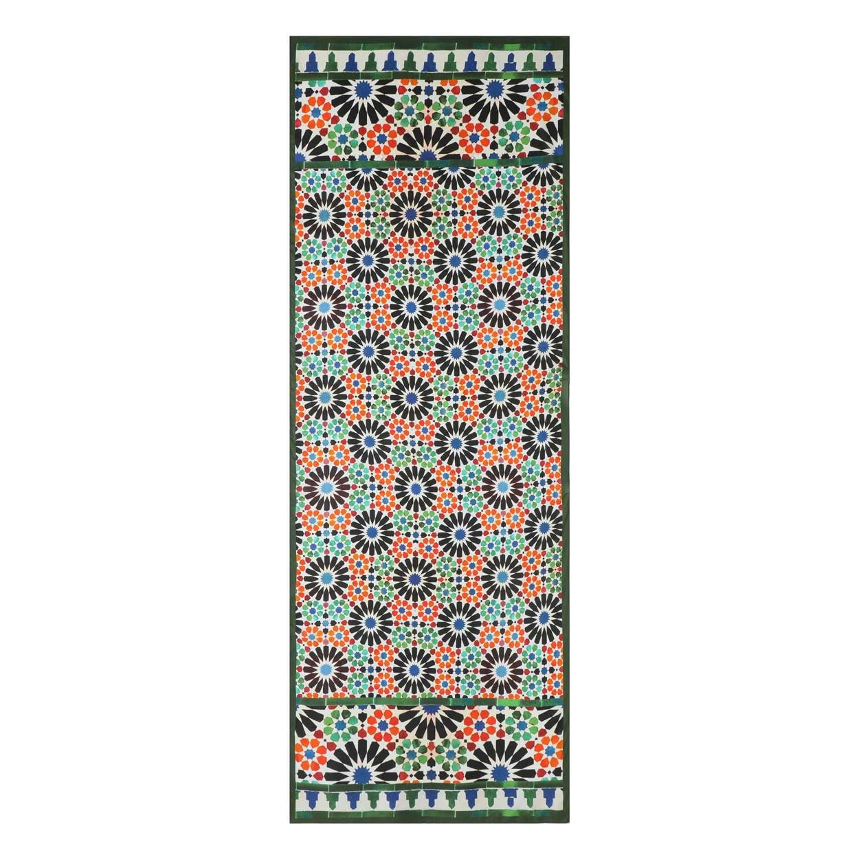 Hamzah Großer Schal für Damen | eleganter mehrfarbiger Druck | Frühling Sommer Herbst und Winter | langer Schal 180 x 65 cm | Pashmina Modal | originelles Geschenk für Damen | Mosaik-Kollektion
