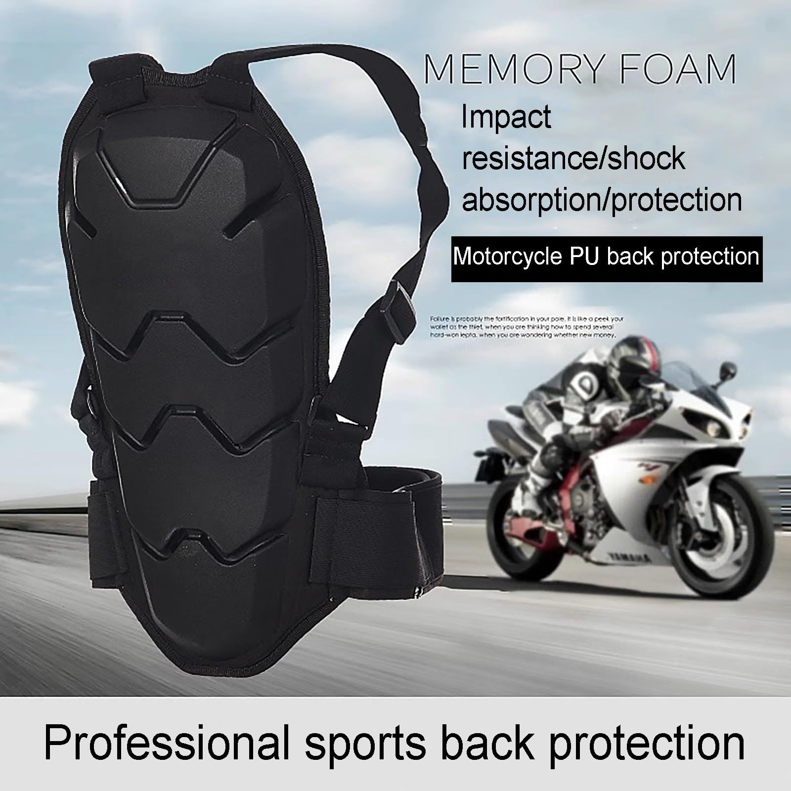 Protection Dorsale Moto Hommes Et Femmes Protection Dorsale Racing Moto Dos Protection De La Colonne Vertébrale Veste Anti-Chute Motocross Bodyguard Gilet Adulte Protection Dorsale Snowboard (Size :
