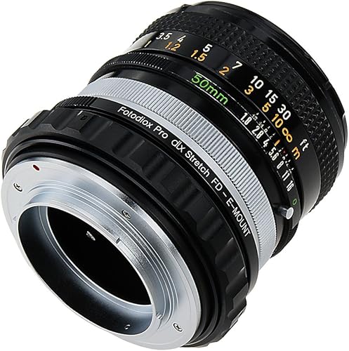 Miniatura 7 de Fotodiox Adaptador de montaje de lente extensible DLX compatible con lentes Canon FD y FL a cámaras Sony E-Mount