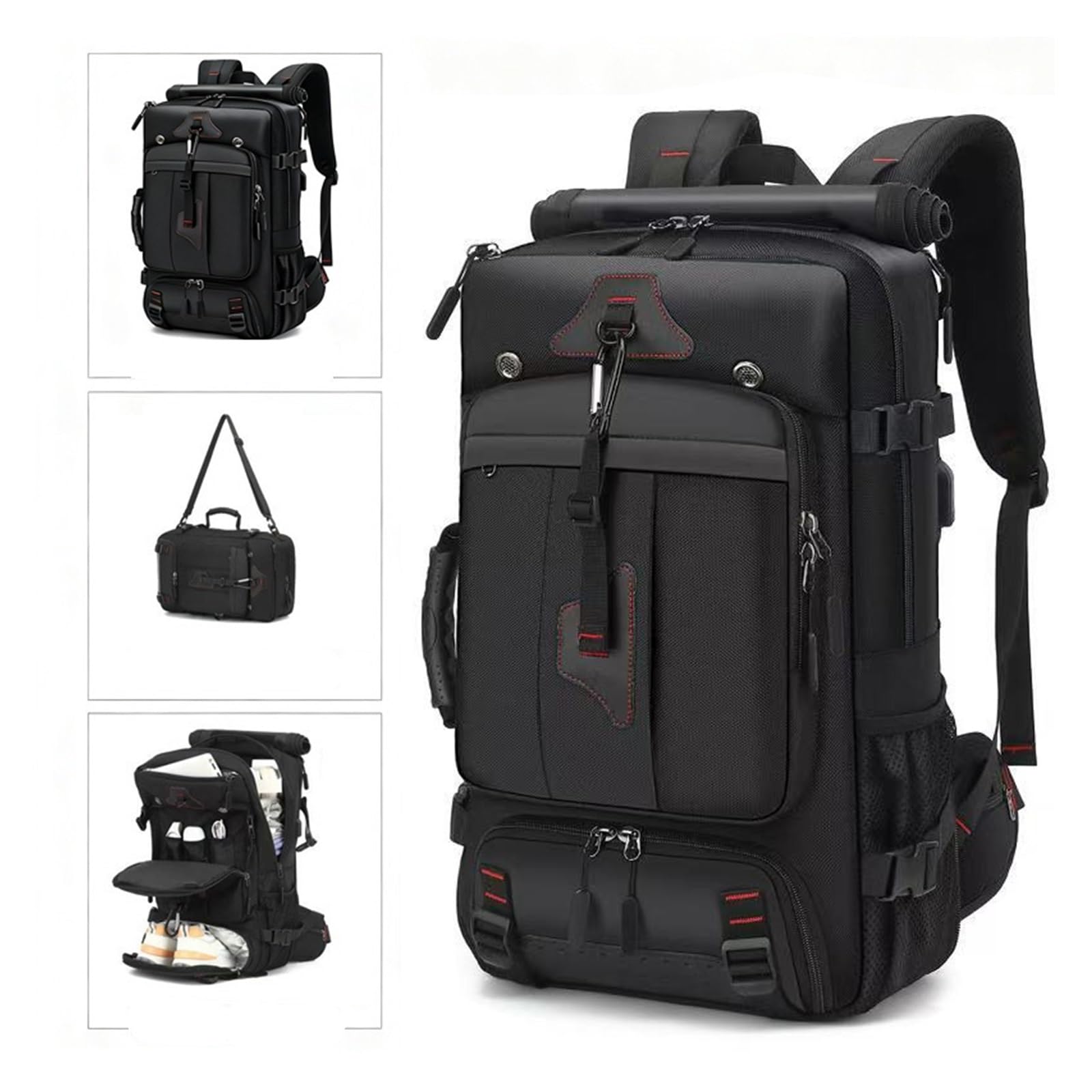 Generico Compatibile con Para Exteriores Gran Capacidad, Maleta Para Portátil Pulgadas, Mochila Multifuncional Impermeabl