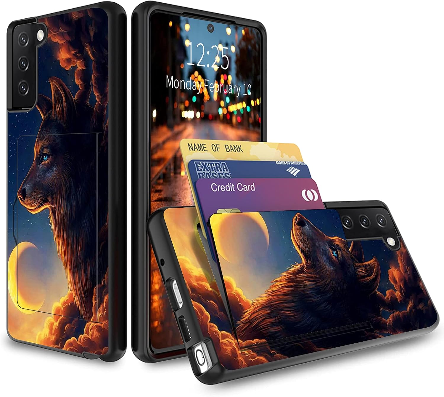 Phone case with hidden card holder Clearance