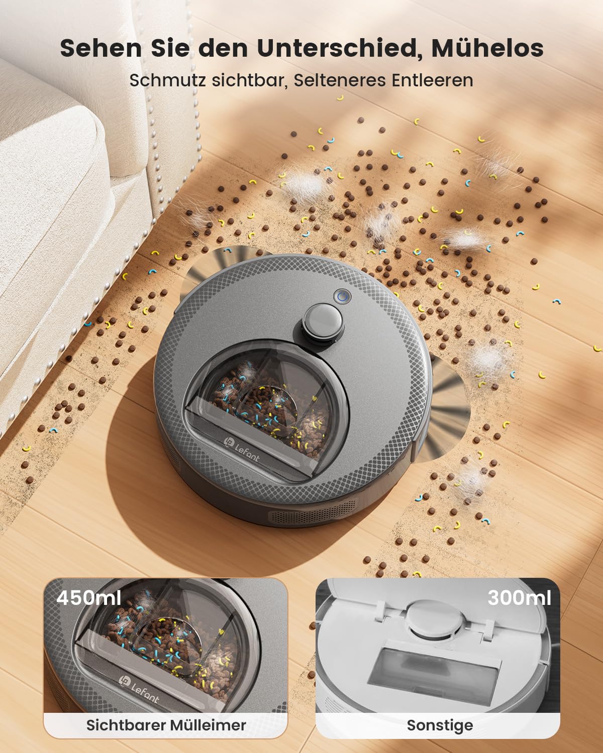 Lefant M330 Pro Staubsauger Roboter – Bild 2