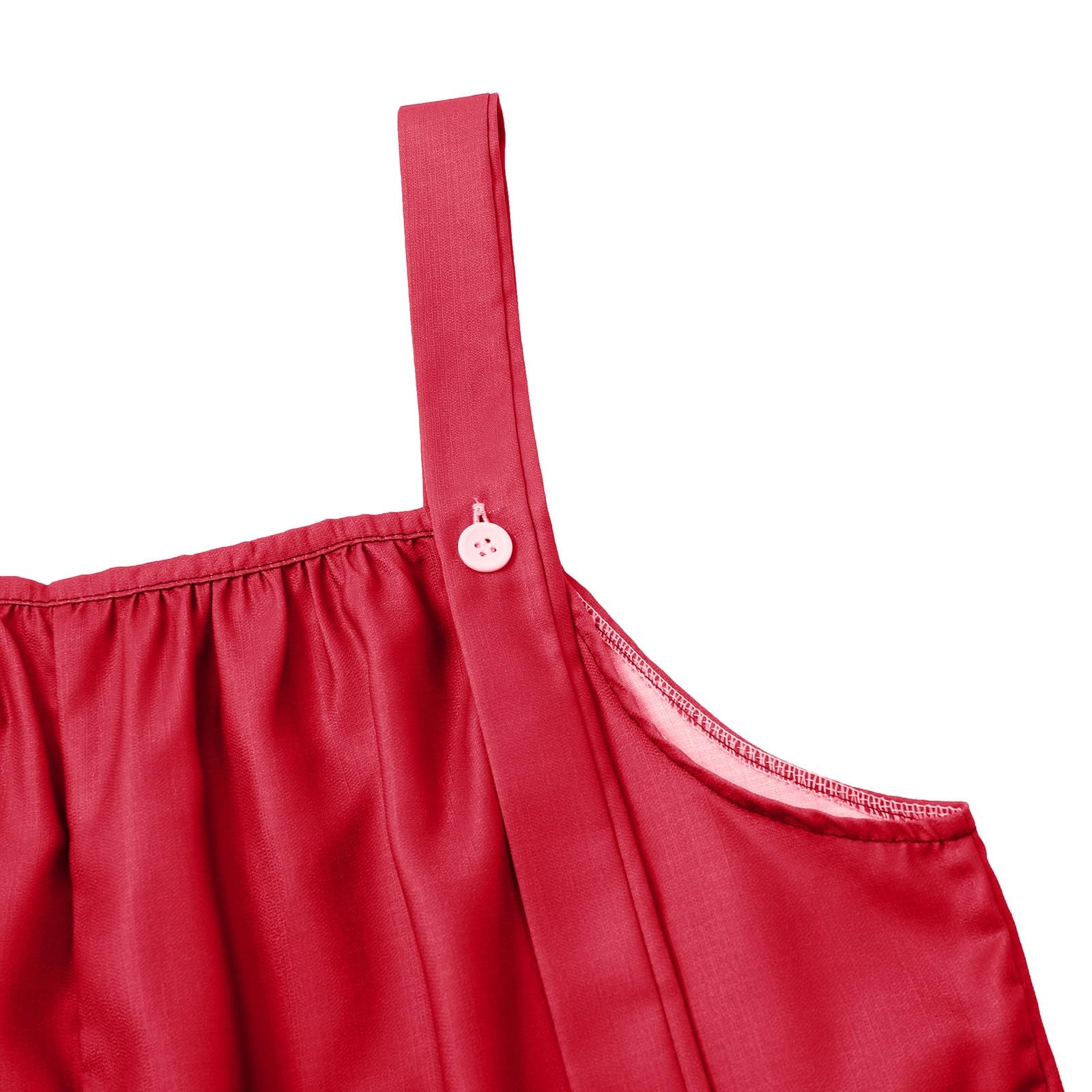 Salopette da donna lunga a gamba larga, in mussola di lino, leggera | Tuta, traspirante, tinta unita, bohémien, con bretelle, pantaloni in tessuto, con tasche, pagliaccetto, per spiaggia, vacanze