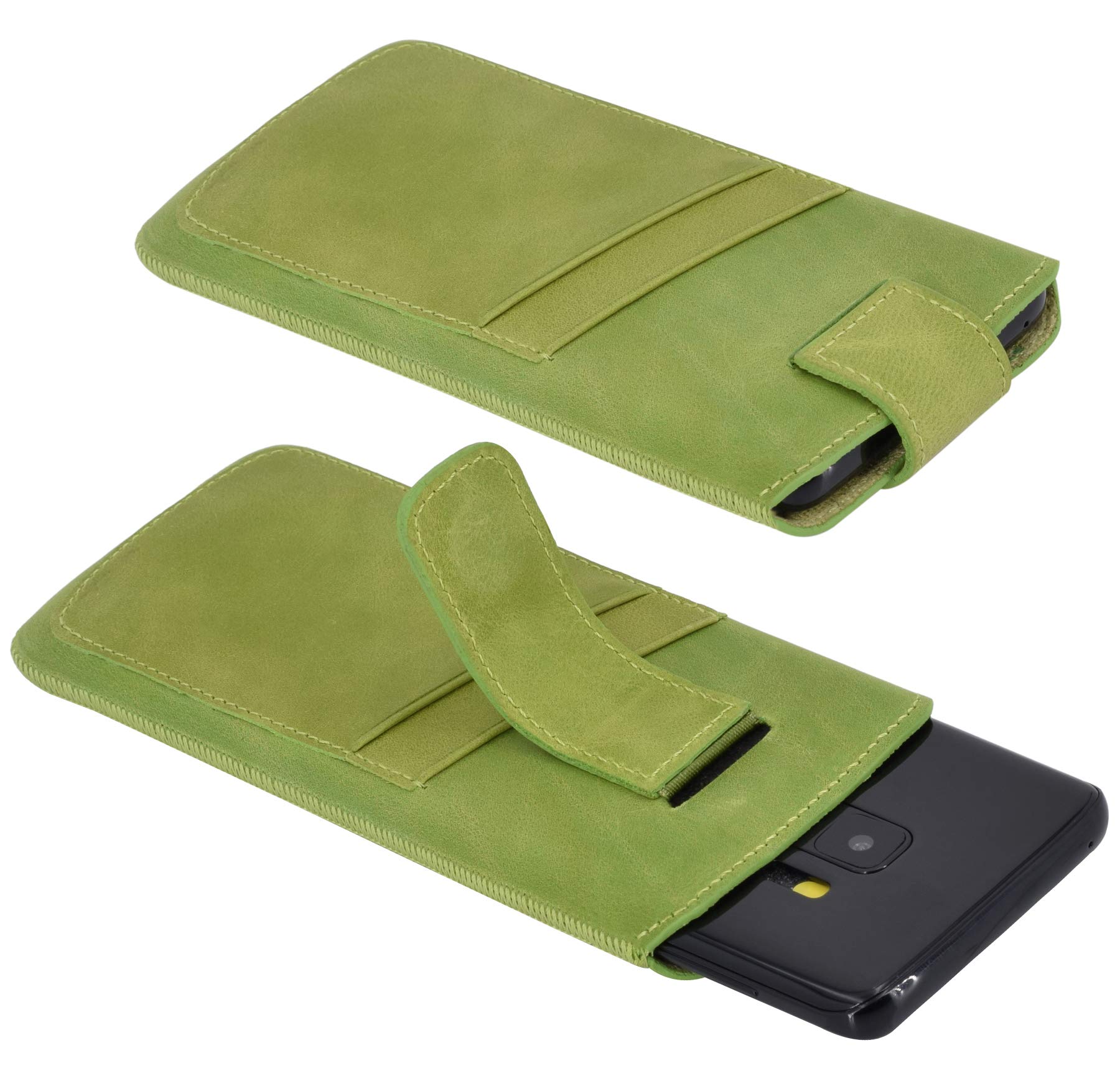 Suncase Custodia In Vera Pelle Per IPhone 7/8 Con Linguetta E Chiusura Magnetica