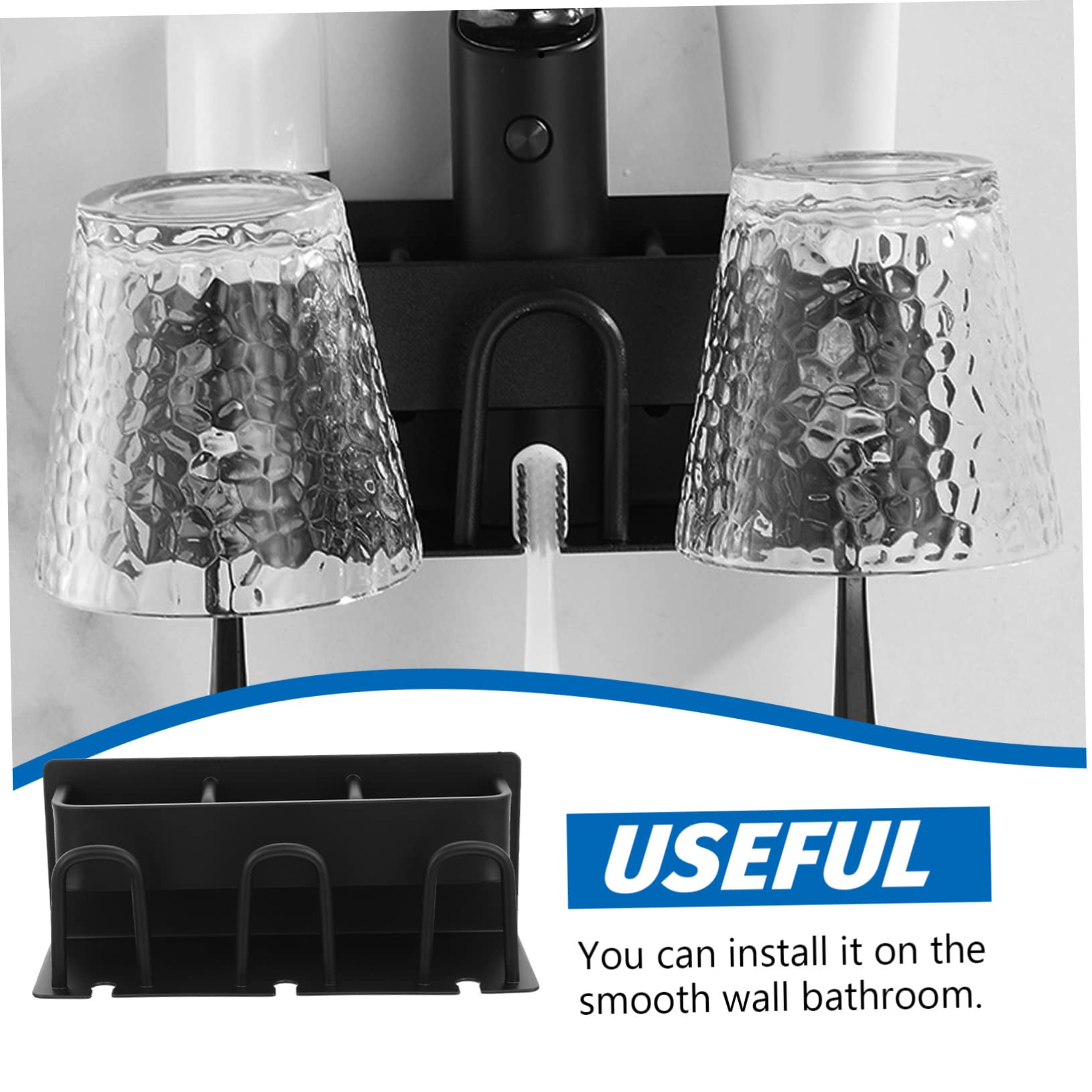 Portaspazzolino Da Parete in Alluminio Per Riporre Spazzolini Da Denti Organizer Per Bagno