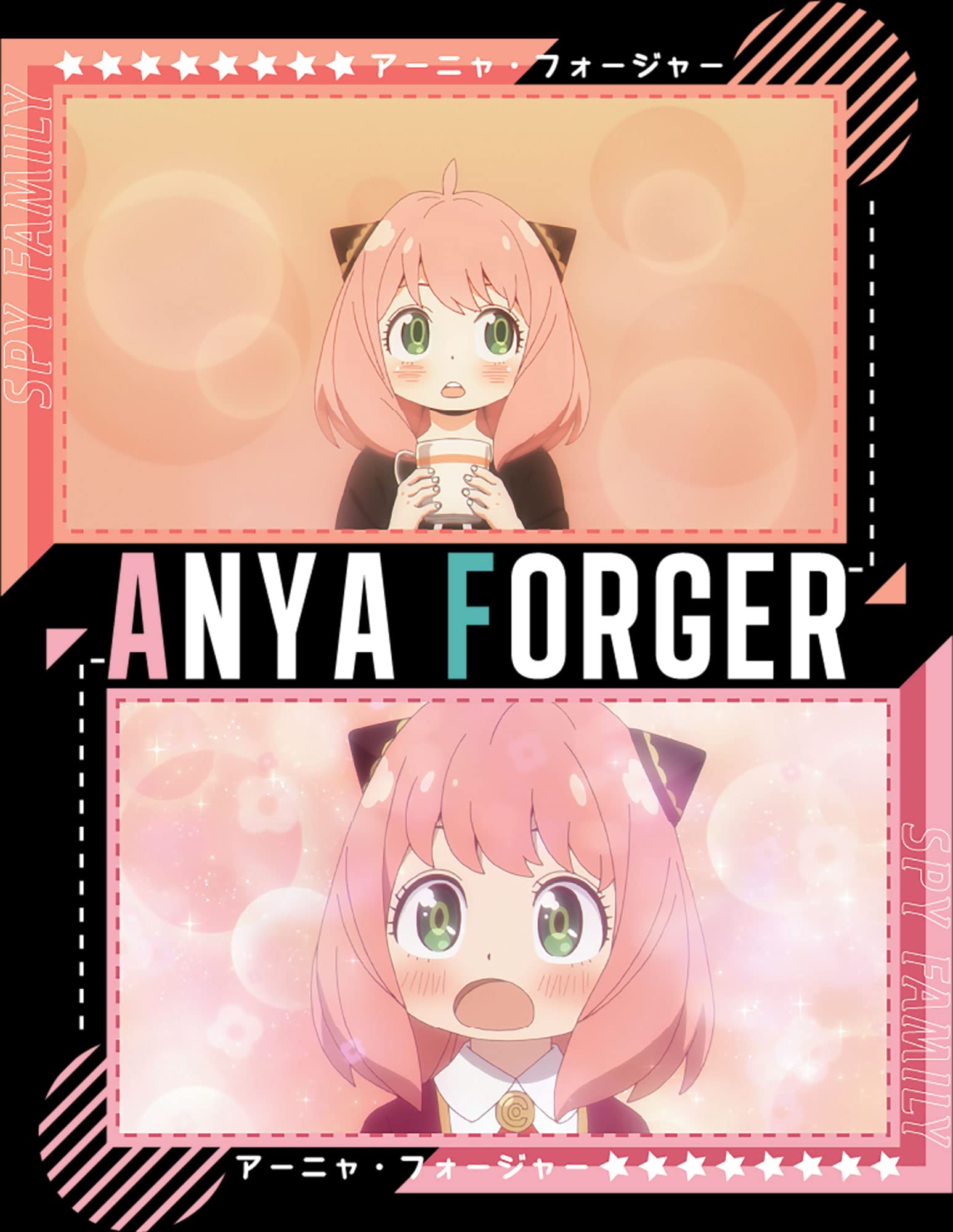 Spy X Family - Anya Forger Expression Art Men's T-Shirt Multicolor