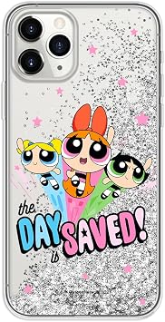 ERT GROUP Mobile Phone case for Apple iPhone 11 PRO MAX Original and Officially Licensed The Powerpuff Girls Pattern The Powerpuff Girls 031, with Glitter Overflow Effect