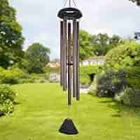 Carillons à Vent D'extérieur Aux Tons Profonds, Arbre De Vie, Carillon Rétro Unique, Cadeau Extérieur, 68,6 Cm Avec 4 Tubes Accordés, Carillon En Asphalte Rétro Pour Jardin, Terrasse, Balcon Et Maison