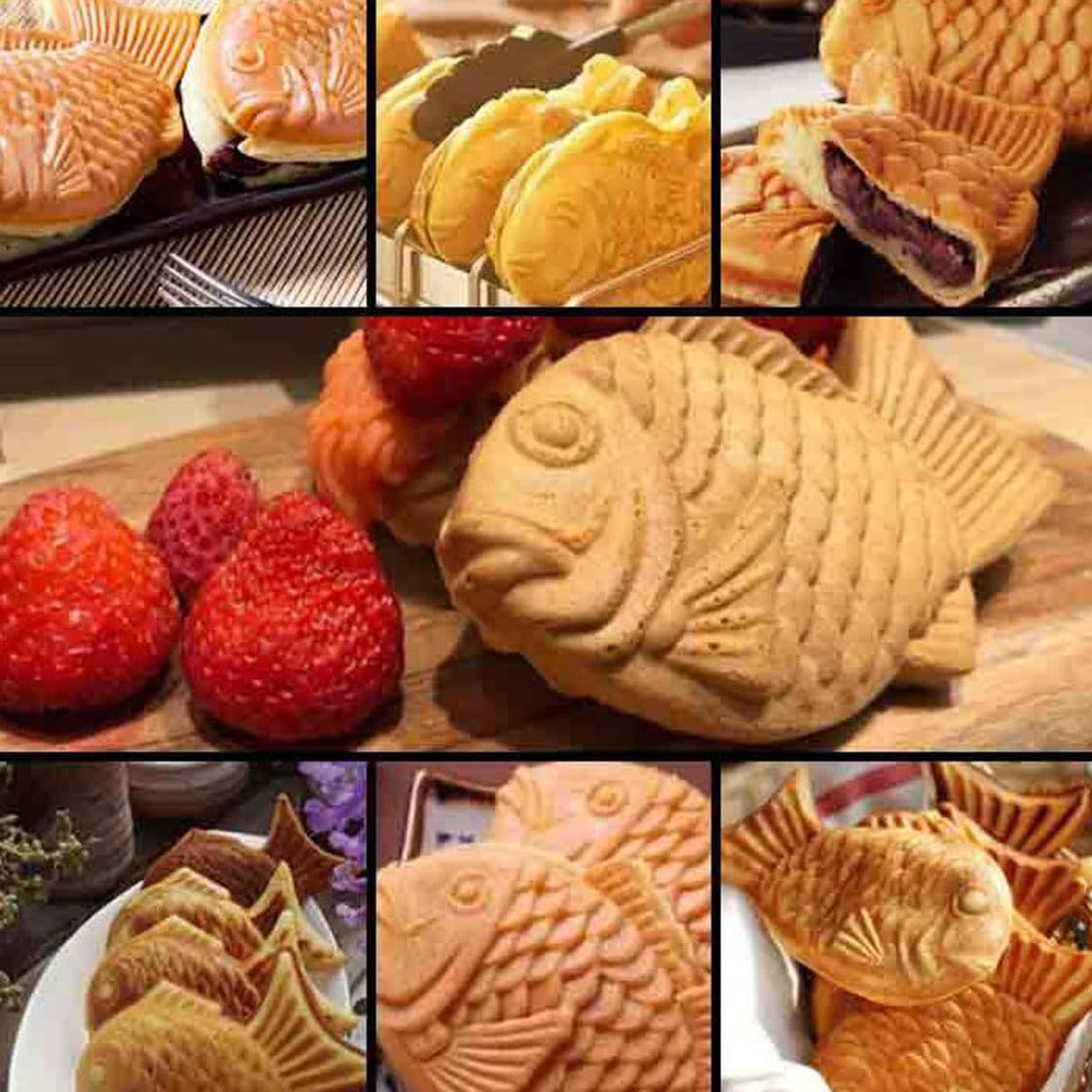 Gofrownica rybna Taiyaki Żelazko, elektryczna maszyna Taiyaki, Gofrownica do dżemów lub lodów do użytku komercyjnego, Powłoka zapobiegająca przywieraniu, Gofrownica ze stali nierdzewnej