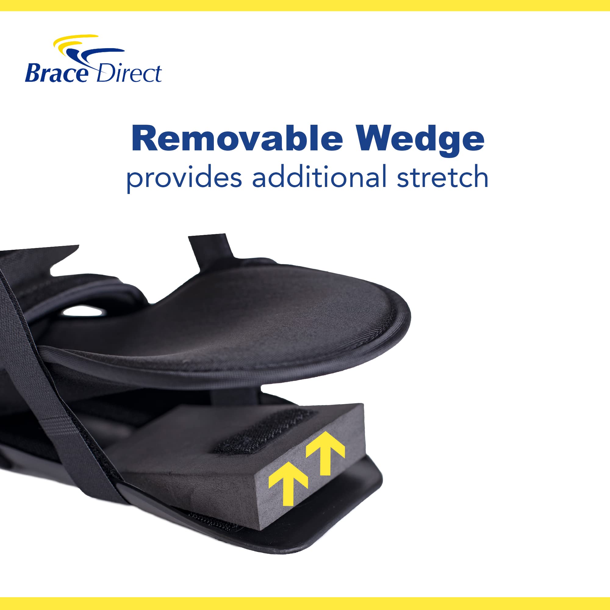 Brace Direct Férula nocturna posterior ajustable para fascitis plantar, tendinitis de Aquiles, dolor de talón y pie caído, para pie derecho o izquierdo, hombres o mujeres