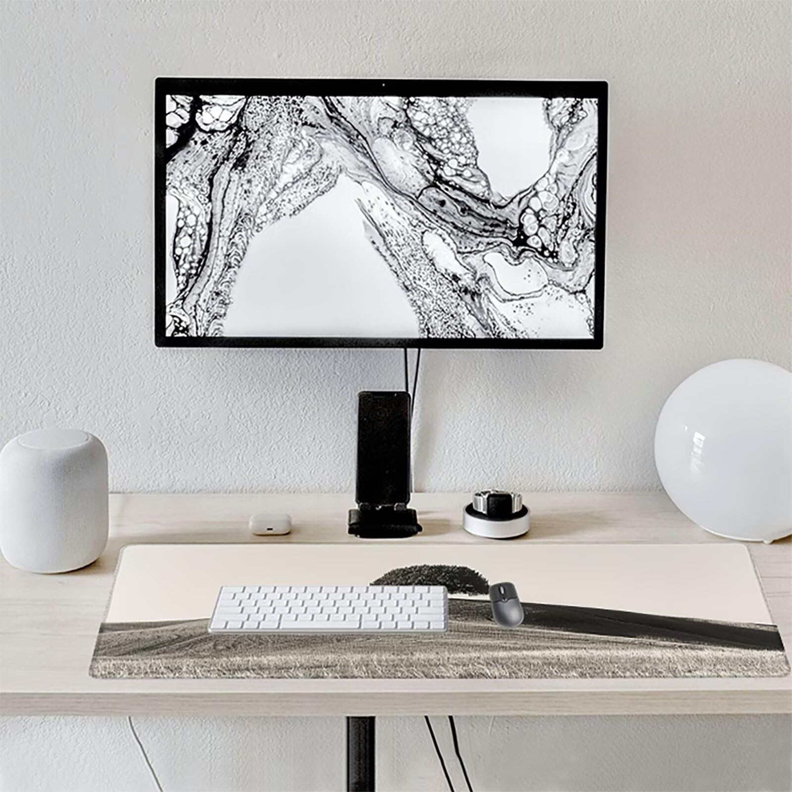 áRbol Alfombrilla Ratón Gaming XXL 1500 x 800 mm, Alfombrilla Gaming Negro Mousepad con Base de Goma Antideslizante, Impermeable Desk Mat para Teclado y Raton, Accesorios Gaming Regalos de Hombre E-R