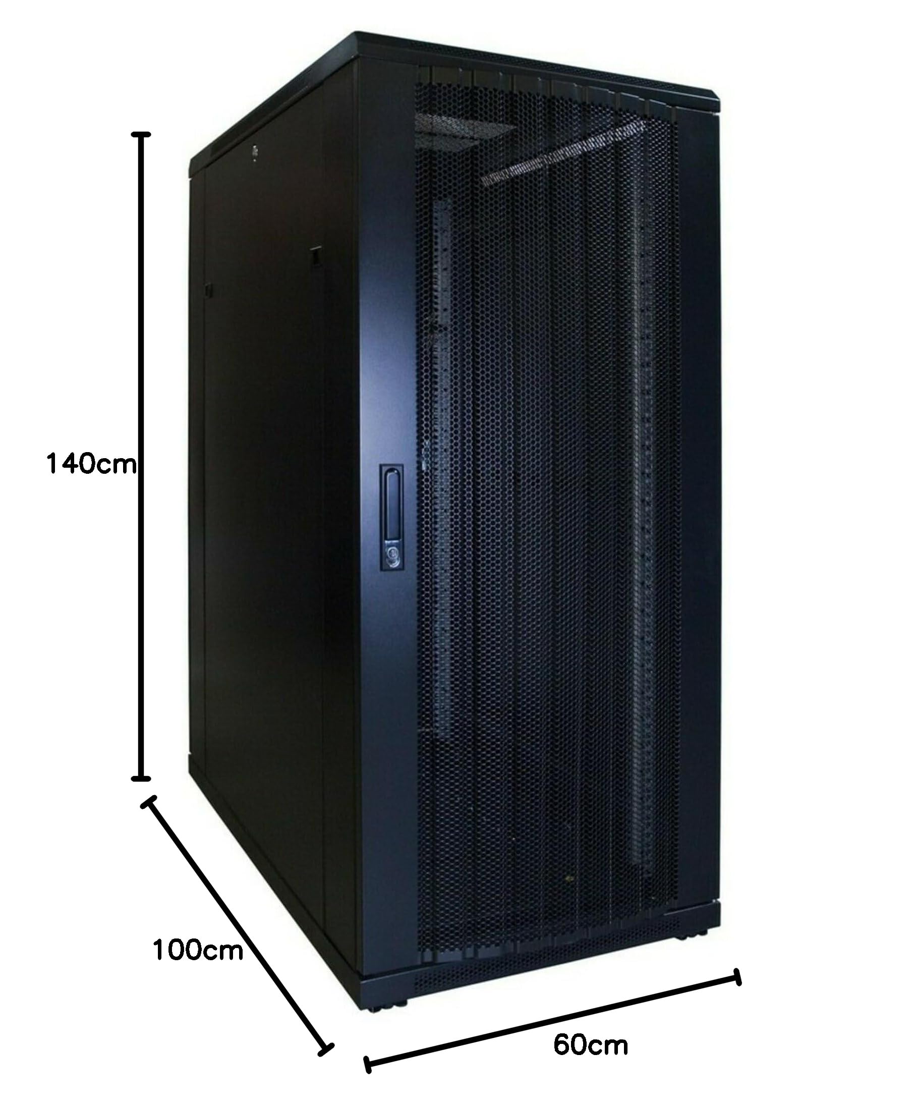 18 22 27 32 HE 19 cali szafka serowa (szer. x gł. x wys.) 600 x 1000 x 1000 mm (27 HE, perforowane przednie drzwi)