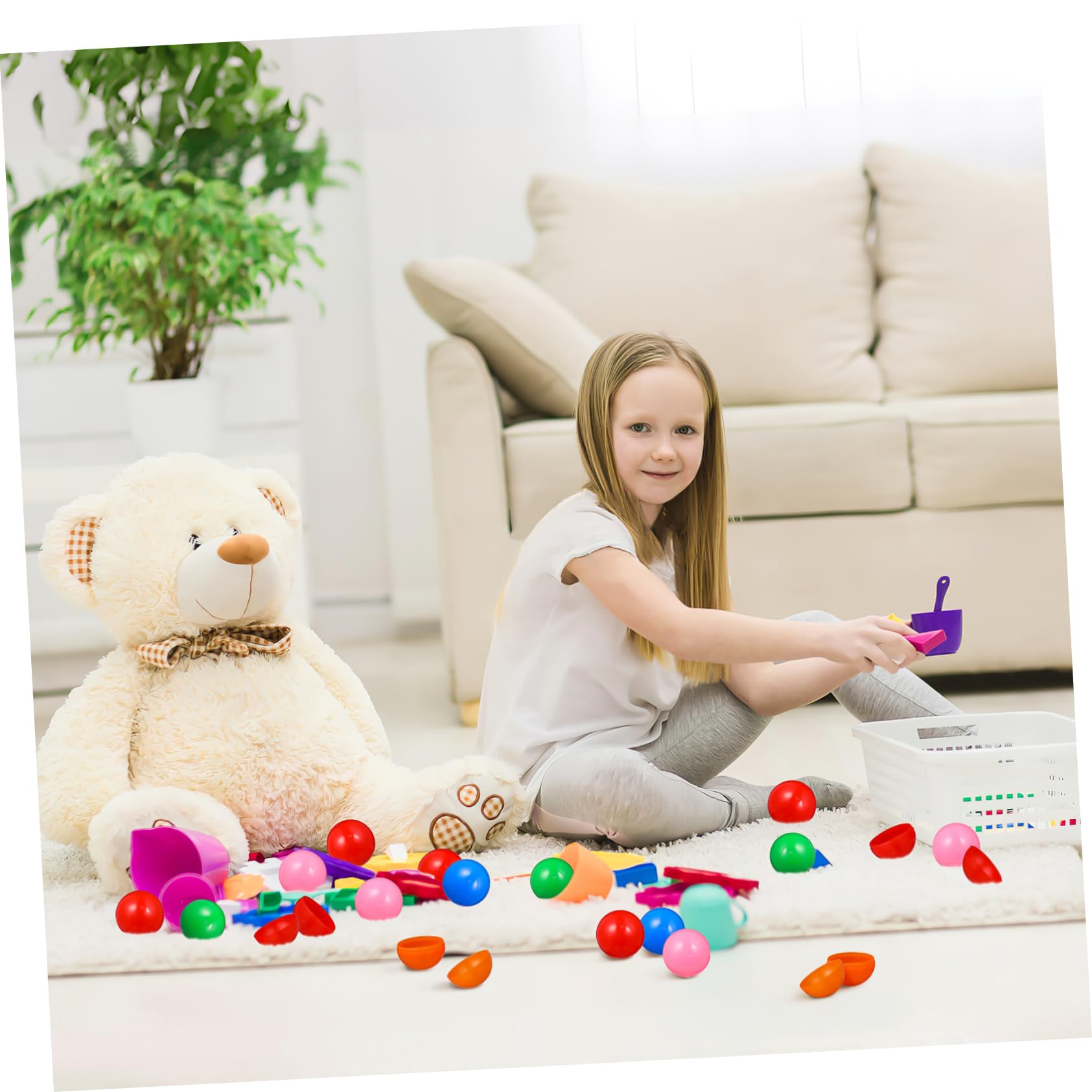 GOOHOCHY 4cm Balls Game Pong Balls Numbers 5 Mixed Colors Perfect for Boys and Girls Toy Party